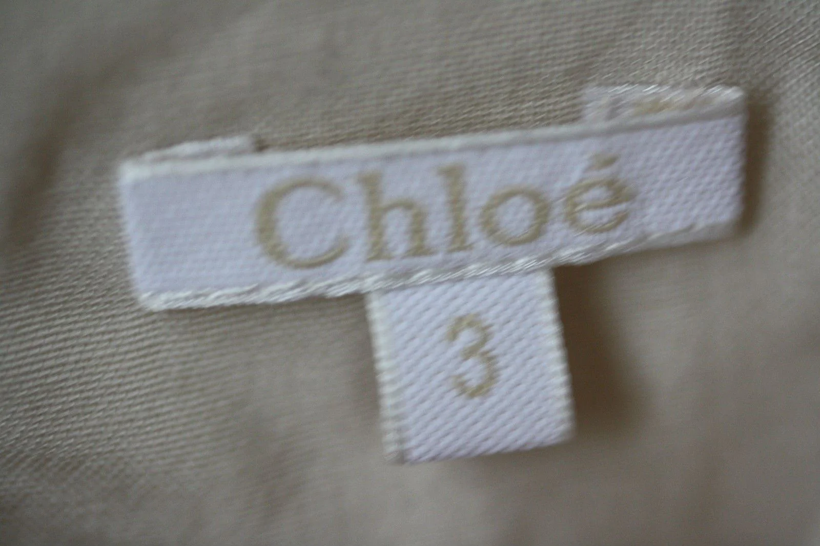 CHLOE BABY IVORY FEATHER PRINT BLOUSE TOP 3 YEARS - Image 9