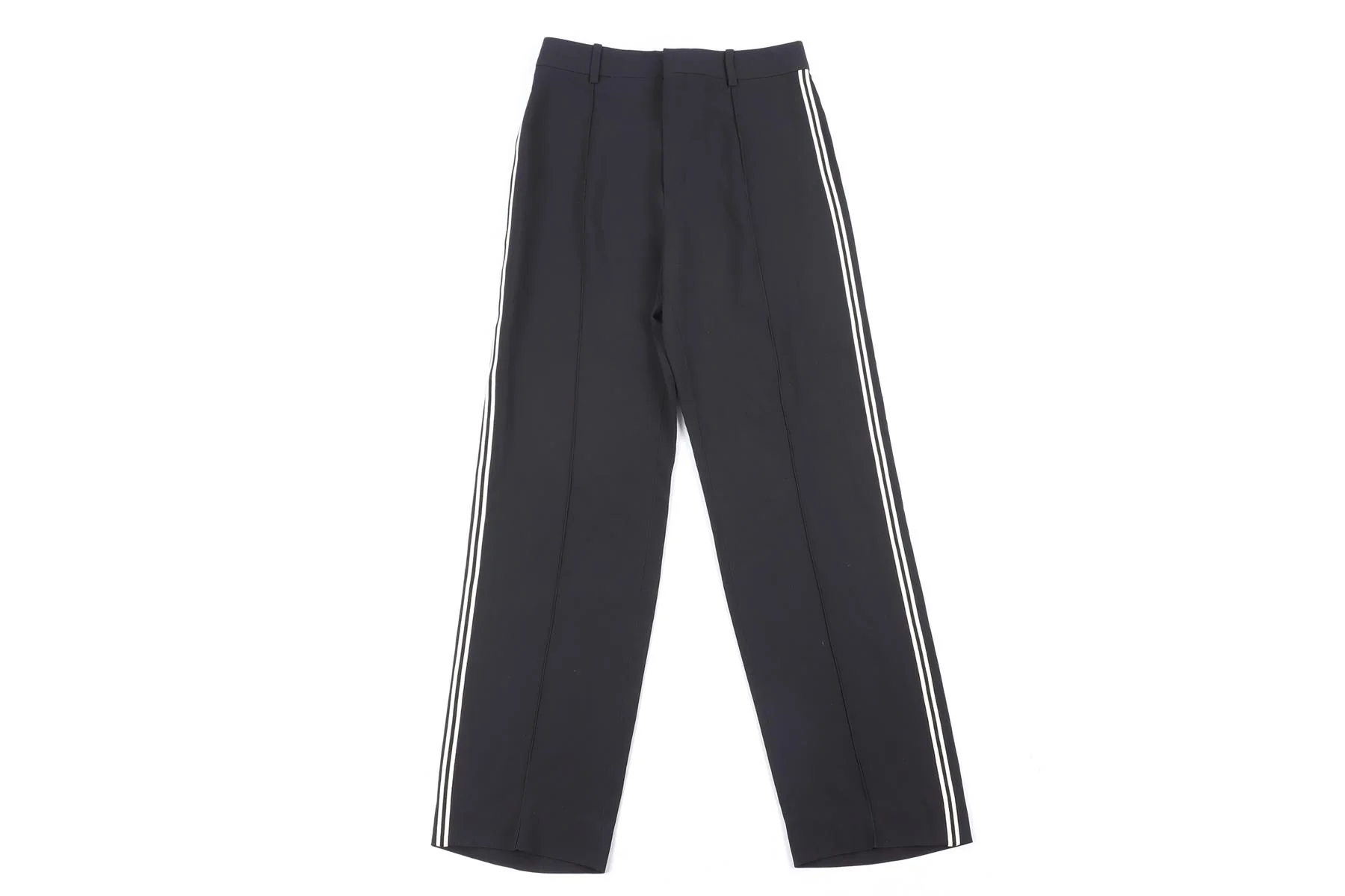 CHLOÉ BLACK CREPE STRAIGHT LEG PANTS FR 36 UK 8 - Image 2