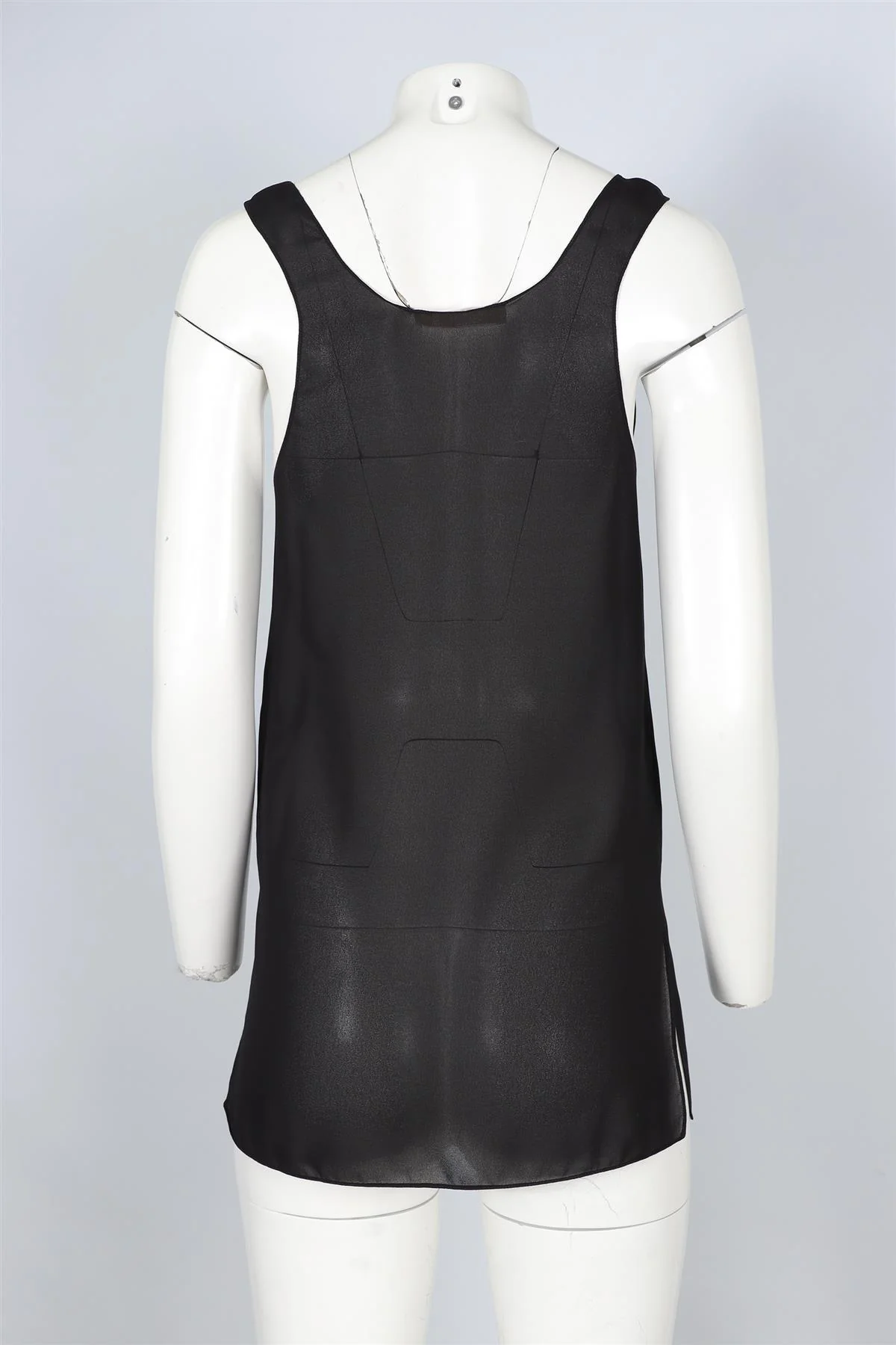 CHLOÉ BLACK CREPE TOP FR 34 UK 6 - Image 4