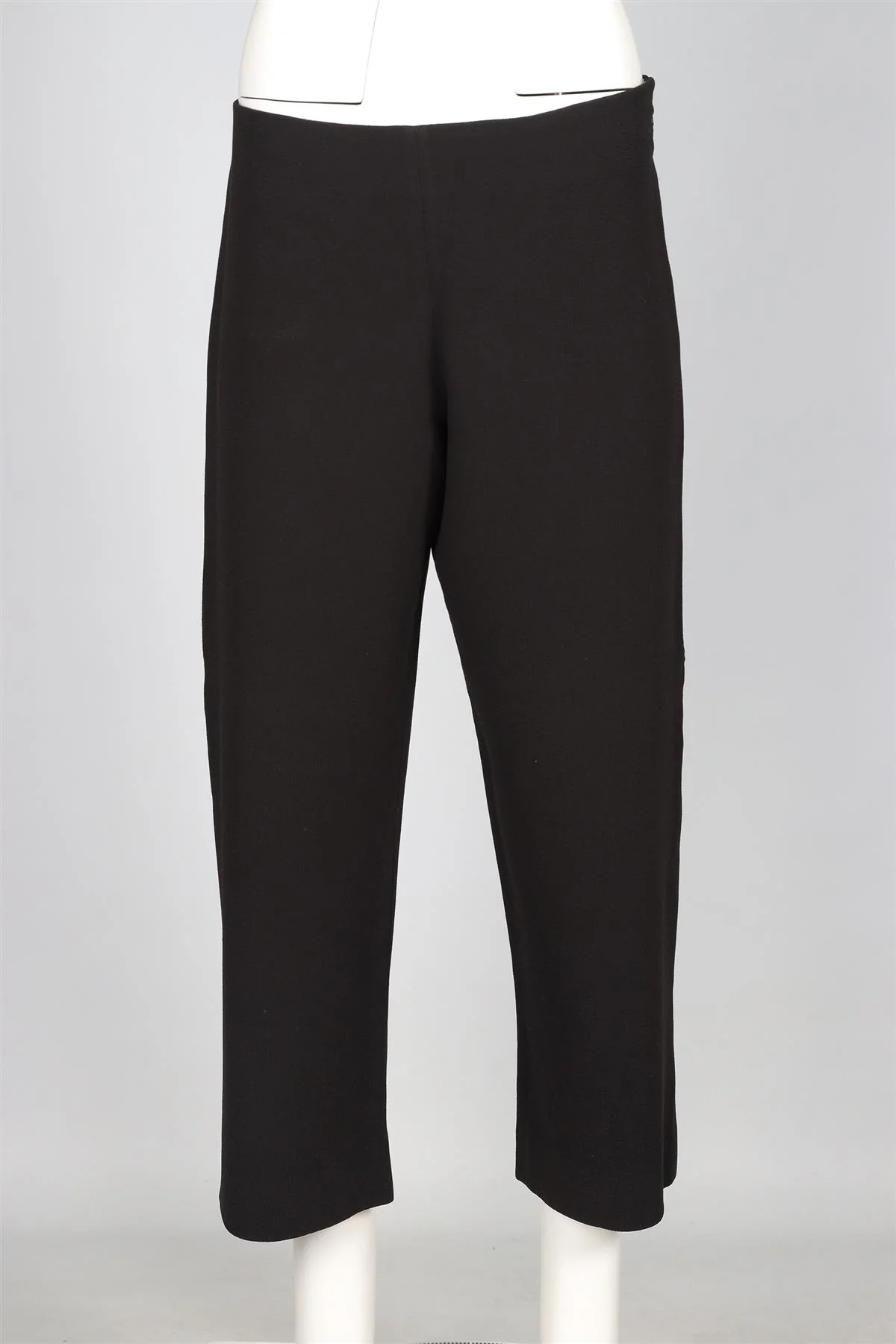 CHLOÉ BLACK CREPE WIDE LEG TROUSERS FR 42 UK 14 - Image 2