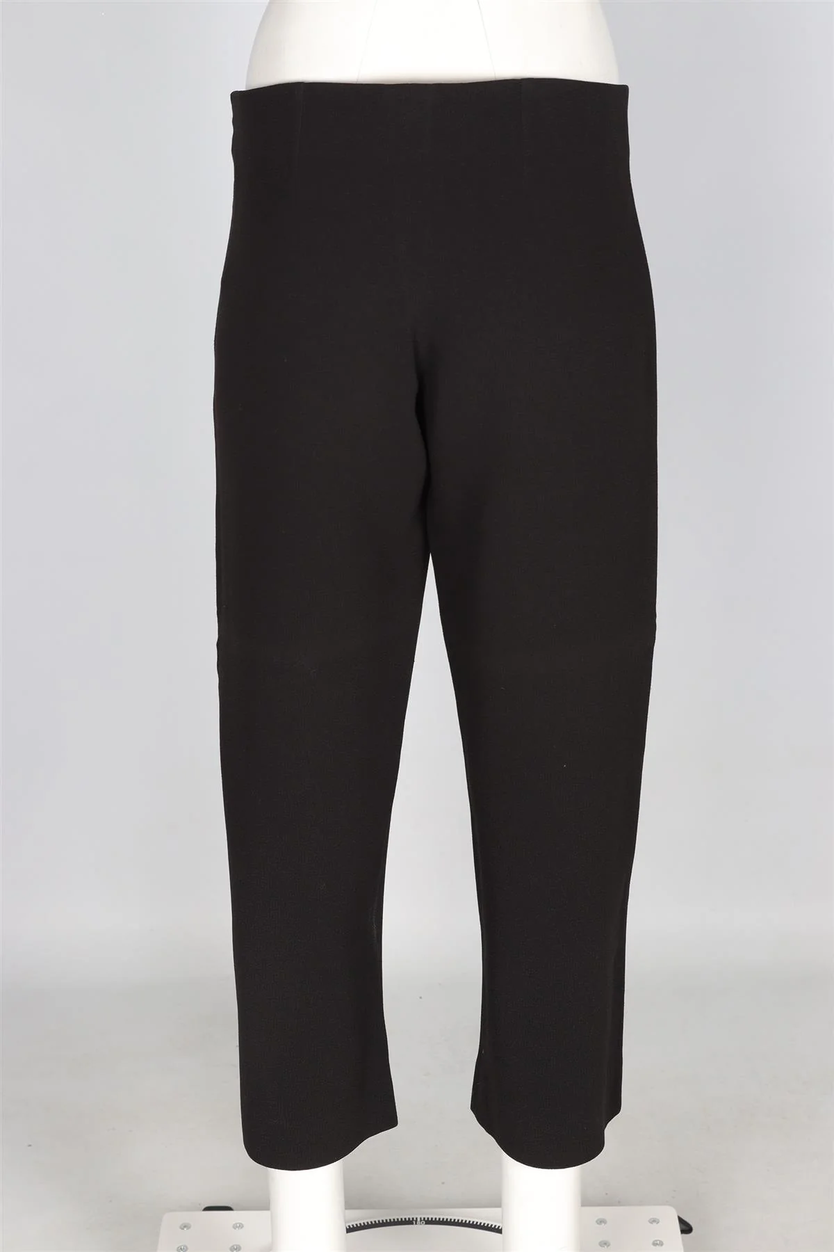 CHLOÉ BLACK CREPE WIDE LEG TROUSERS FR 42 UK 14 - Image 4