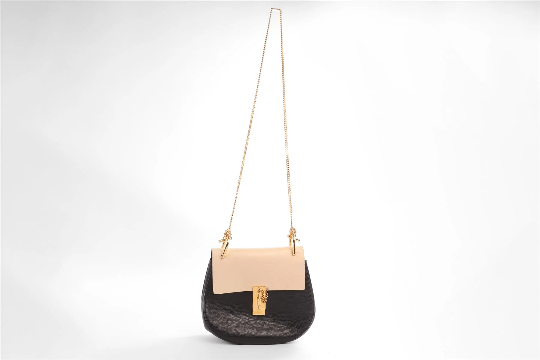 CHLOÉ BLACK DREW MEDIUM LEATHER SHOULDER BAG - Image 3