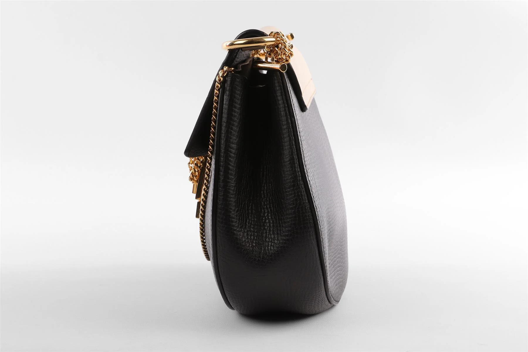 CHLOÉ BLACK DREW MEDIUM LEATHER SHOULDER BAG - Image 6