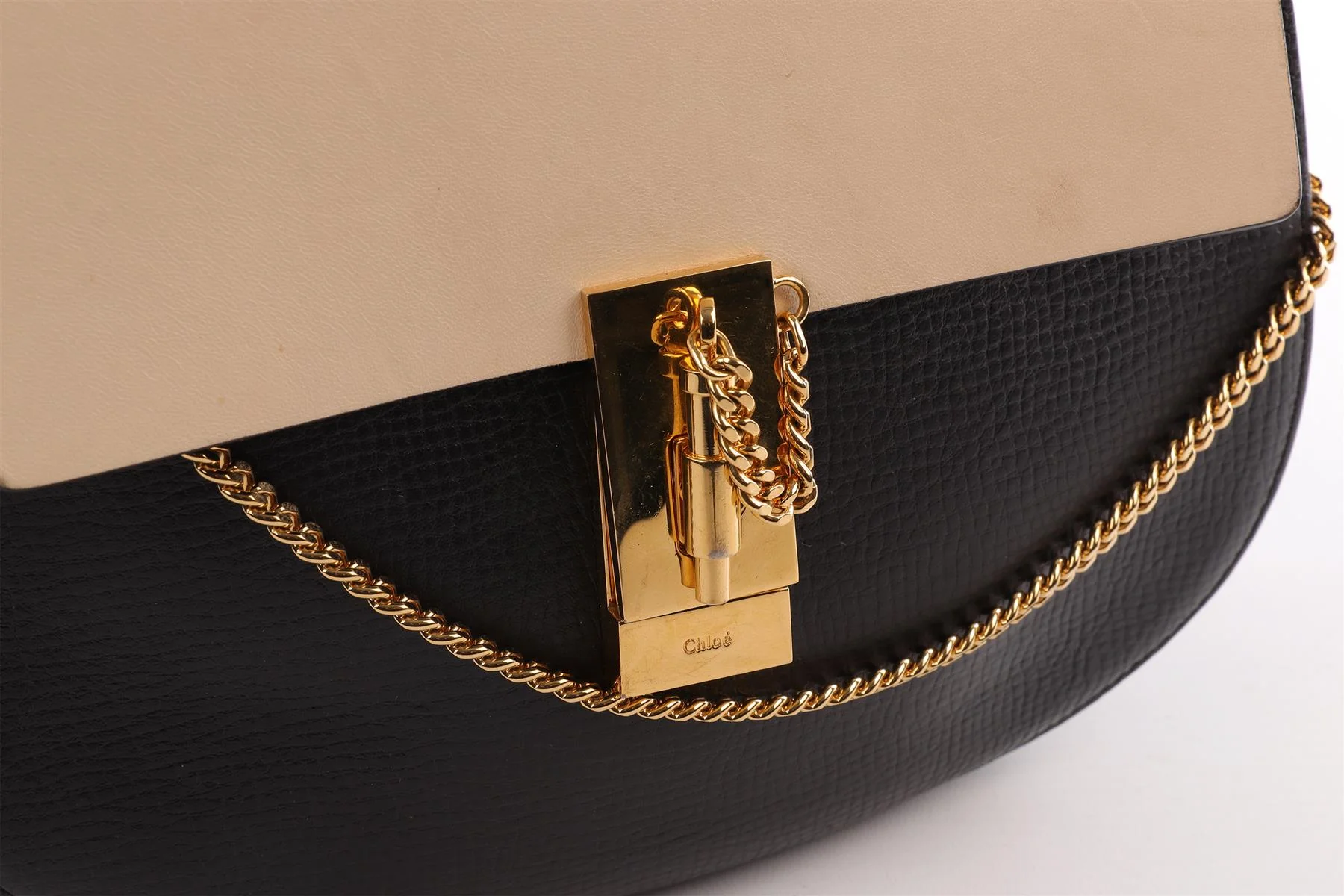 CHLOÉ BLACK DREW MEDIUM LEATHER SHOULDER BAG - Image 9