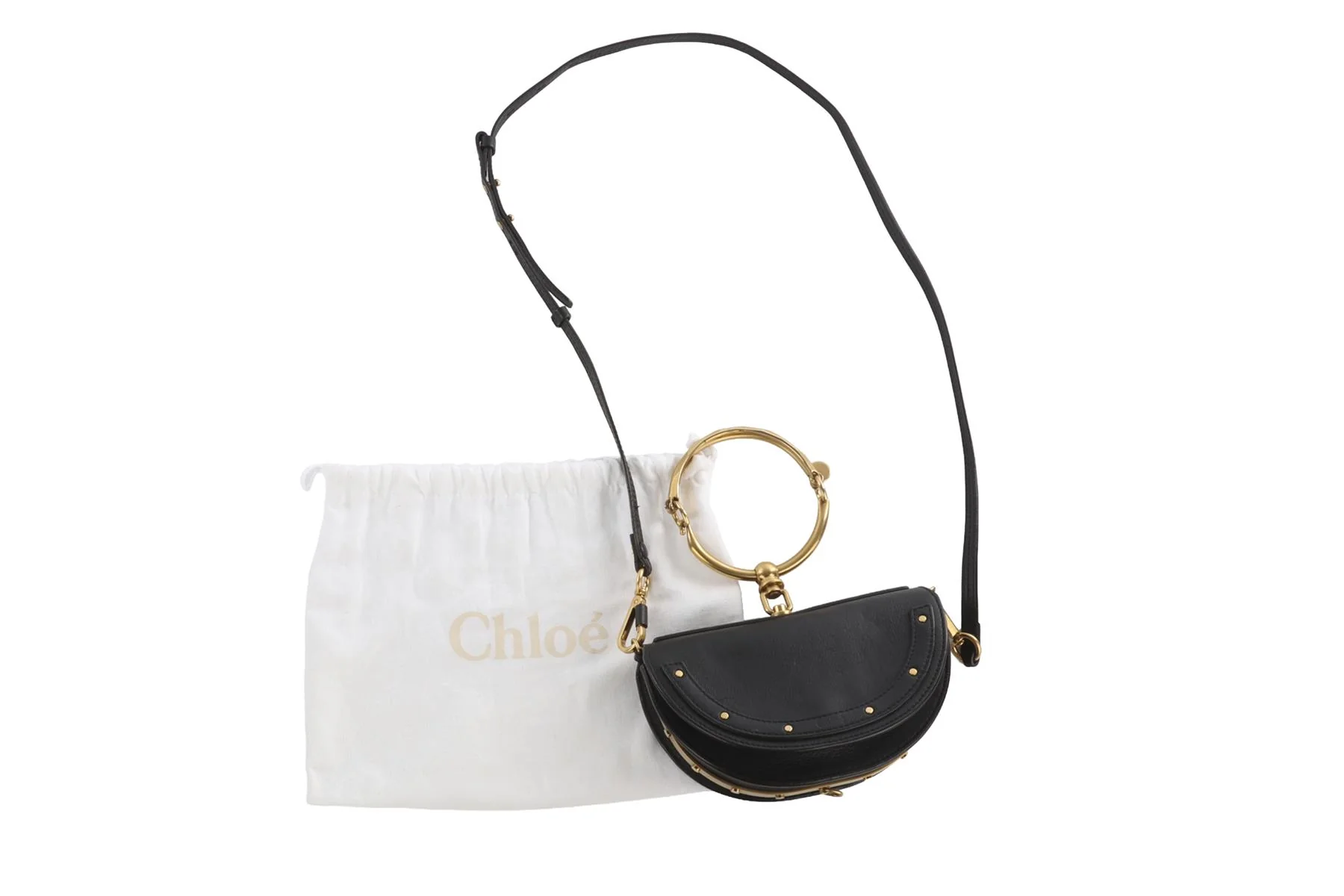 CHLOÉ BLACK NILE SMALL LEATHER TOTE BAG - Image 12
