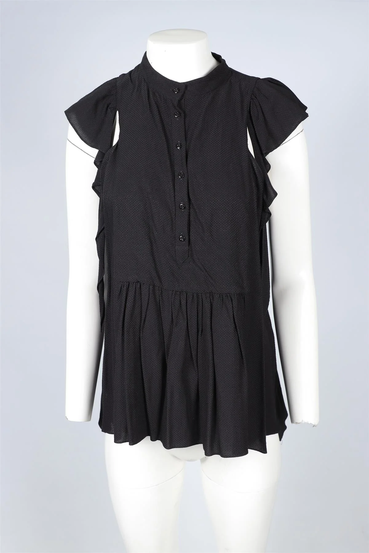 CHLOÉ BLACK SILK TOP LARGE - Image 2