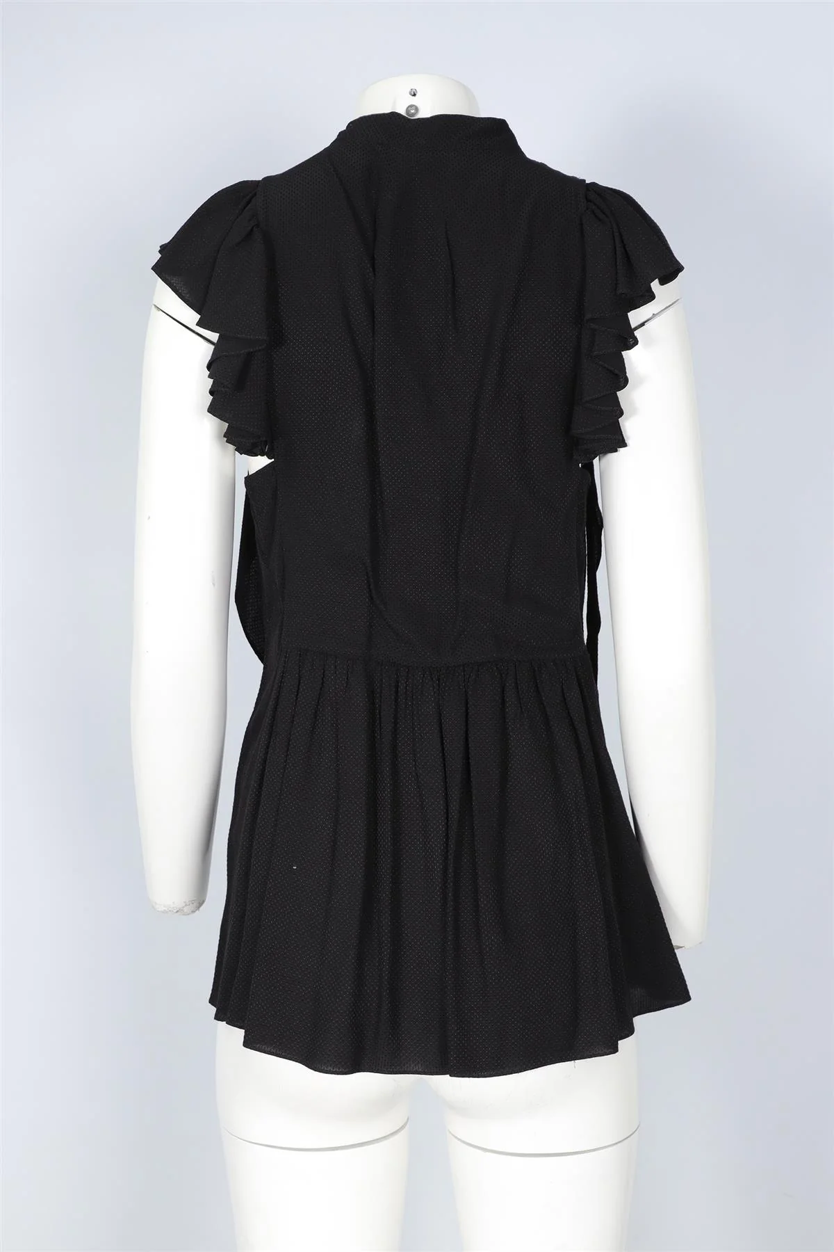 CHLOÉ BLACK SILK TOP LARGE - Image 4