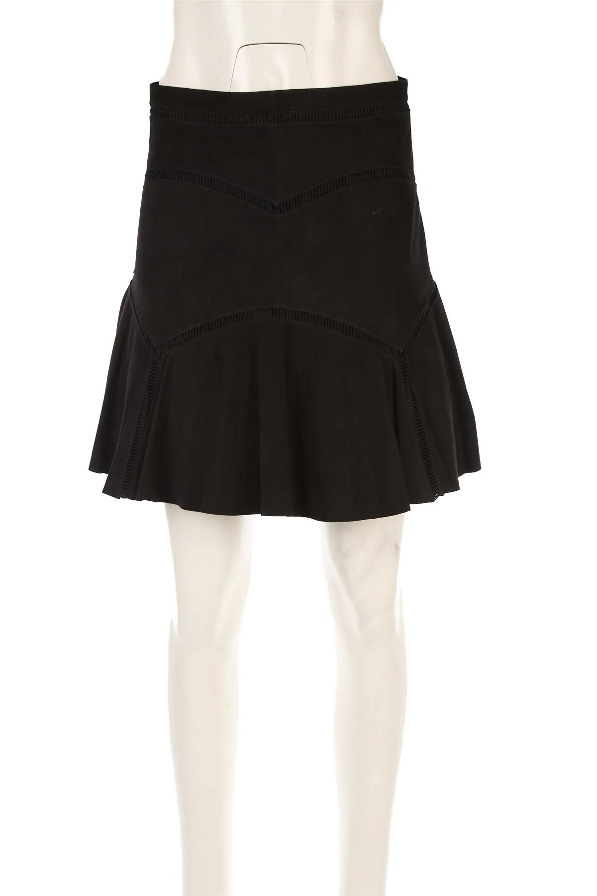 CHLOÉ BLACK SUEDE MINI SKIRT FR 38 UK 10 - Image 2