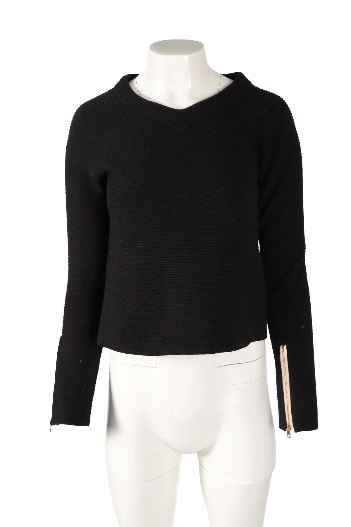 CHLOÉ BLACK WOOL SWEATER XSMALL - Image 2