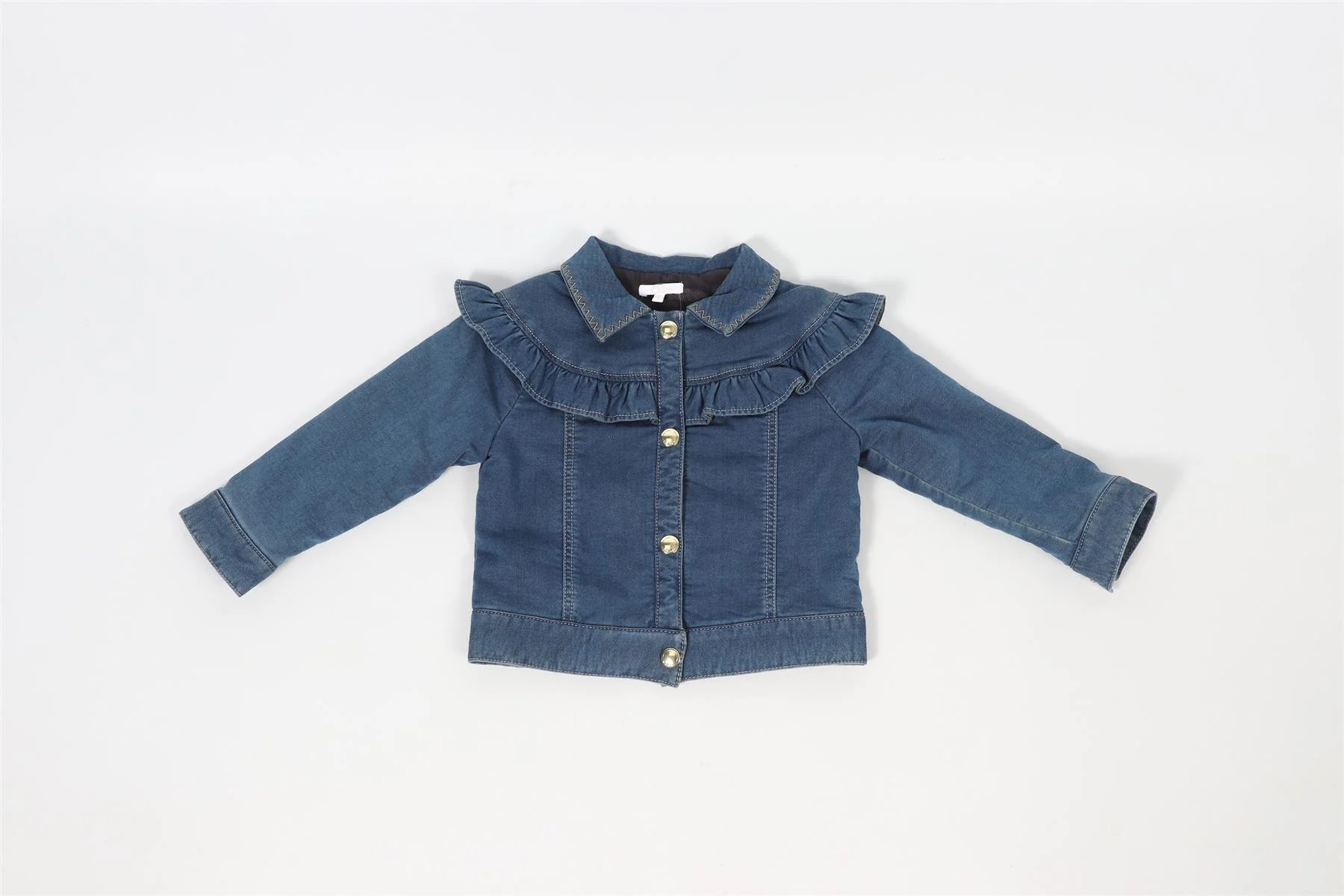CHLOÉ BLUE KIDS GIRLS DENIM JACKET 2 YEARS - Image 2