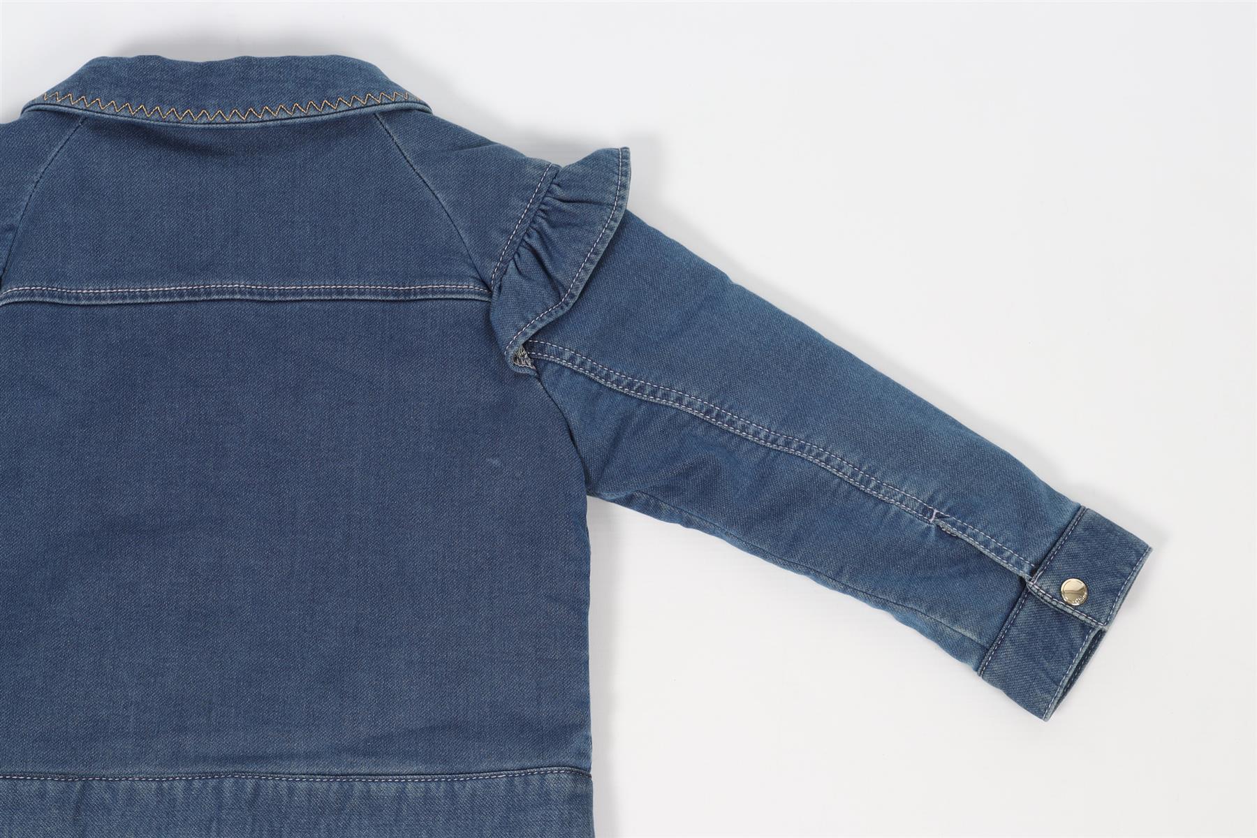 CHLOÉ BLUE KIDS GIRLS DENIM JACKET 2 YEARS - Image 5