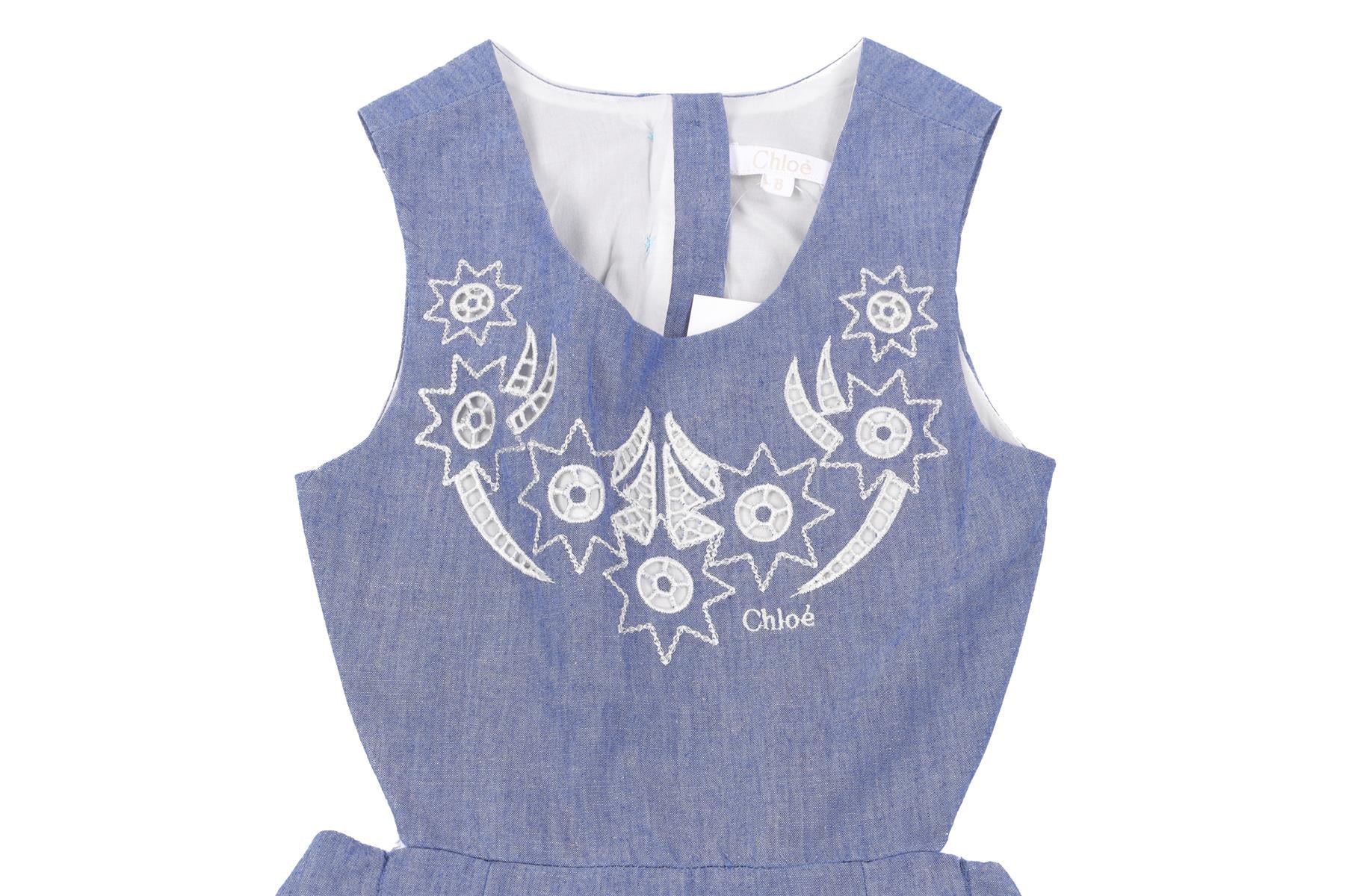 CHLOÉ BLUE KIDS GIRLS DRESS 8 YEARS - Image 3