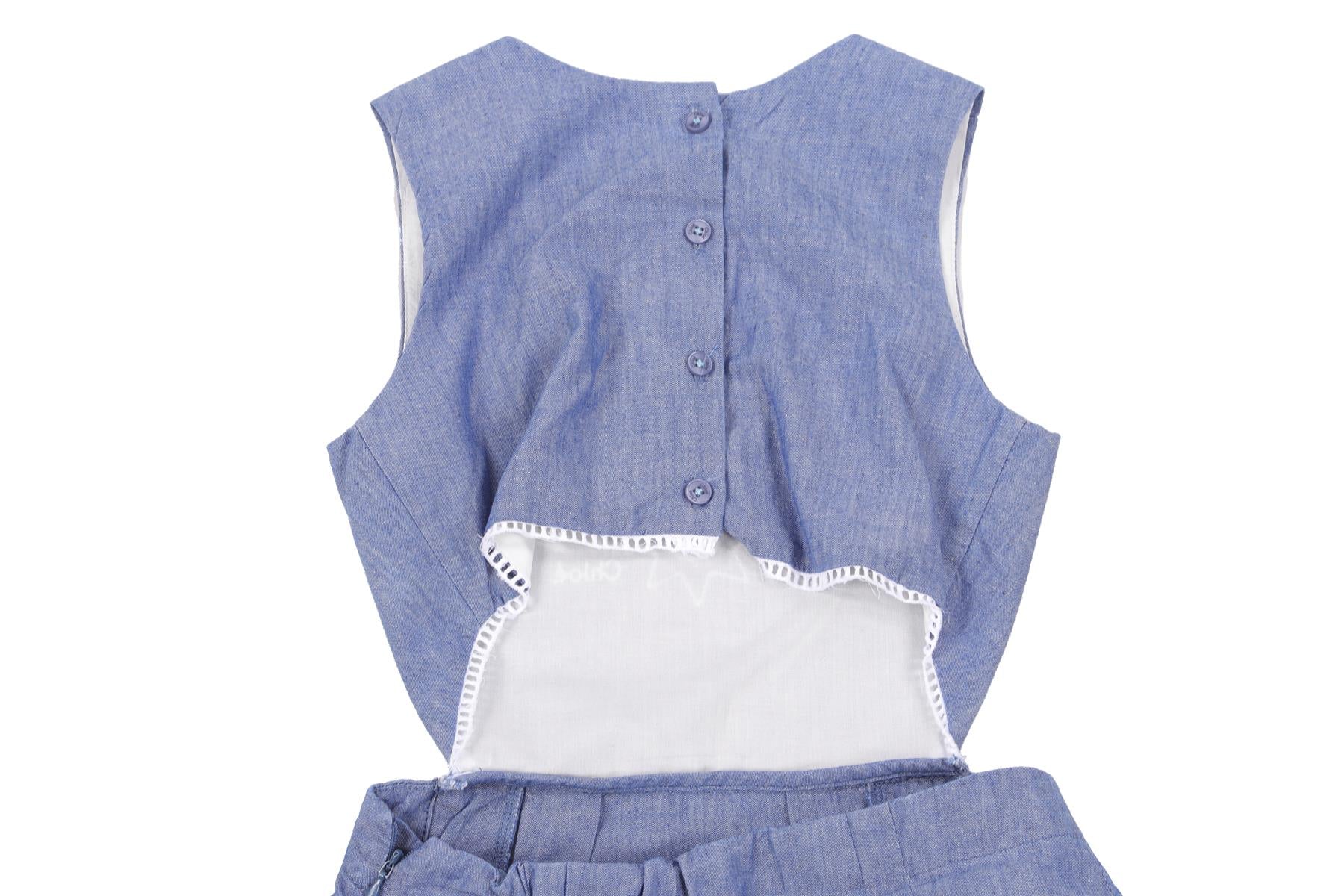 CHLOÉ BLUE KIDS GIRLS DRESS 8 YEARS - Image 5