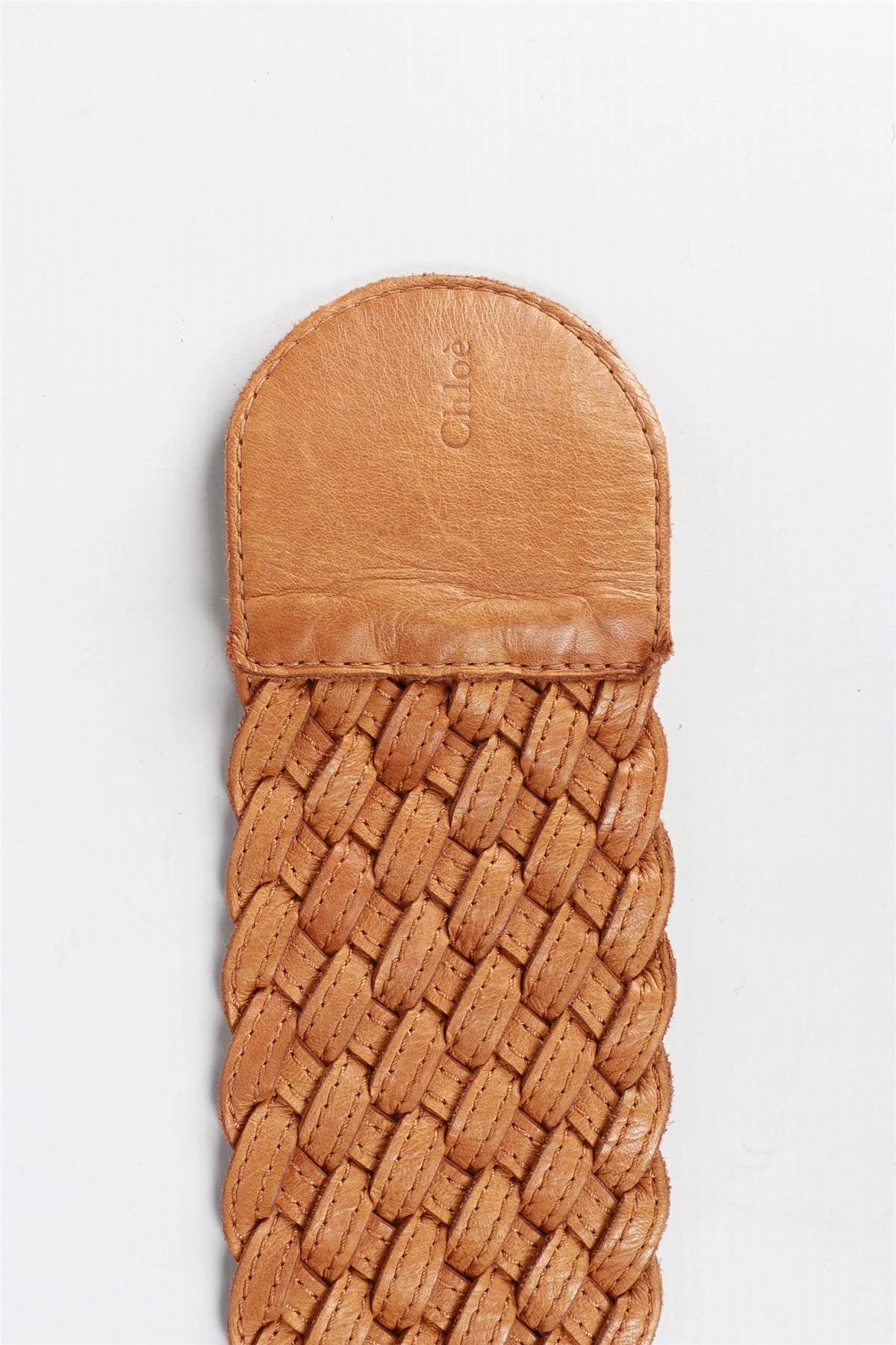 CHLOÈ BROWN LEATHER WAIST BELT 70-80 CM - Image 6
