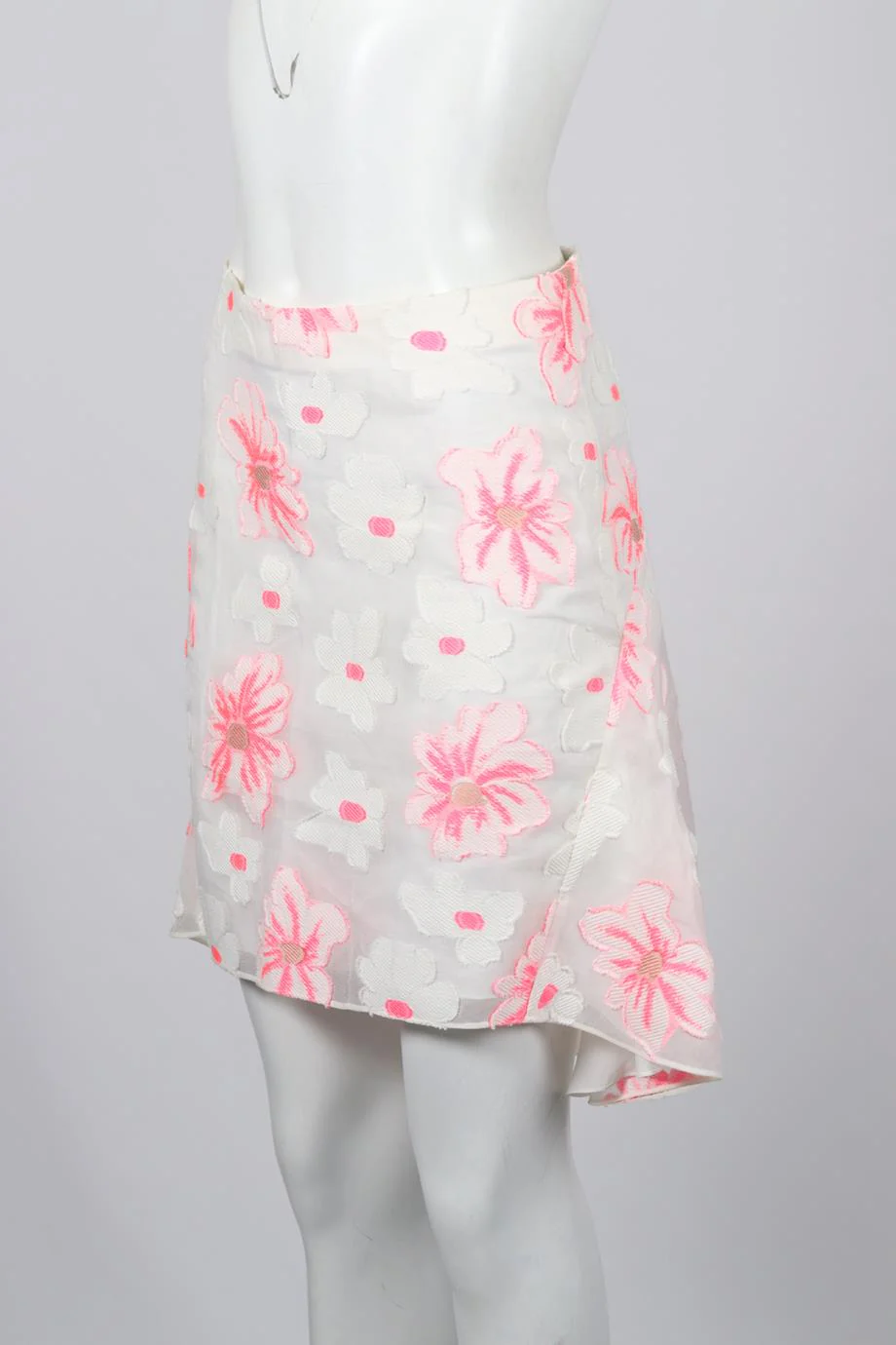 CHLOÉ COTTON AND SILK BLEND MINI SKIRT FR 34 UK 6 - Image 3