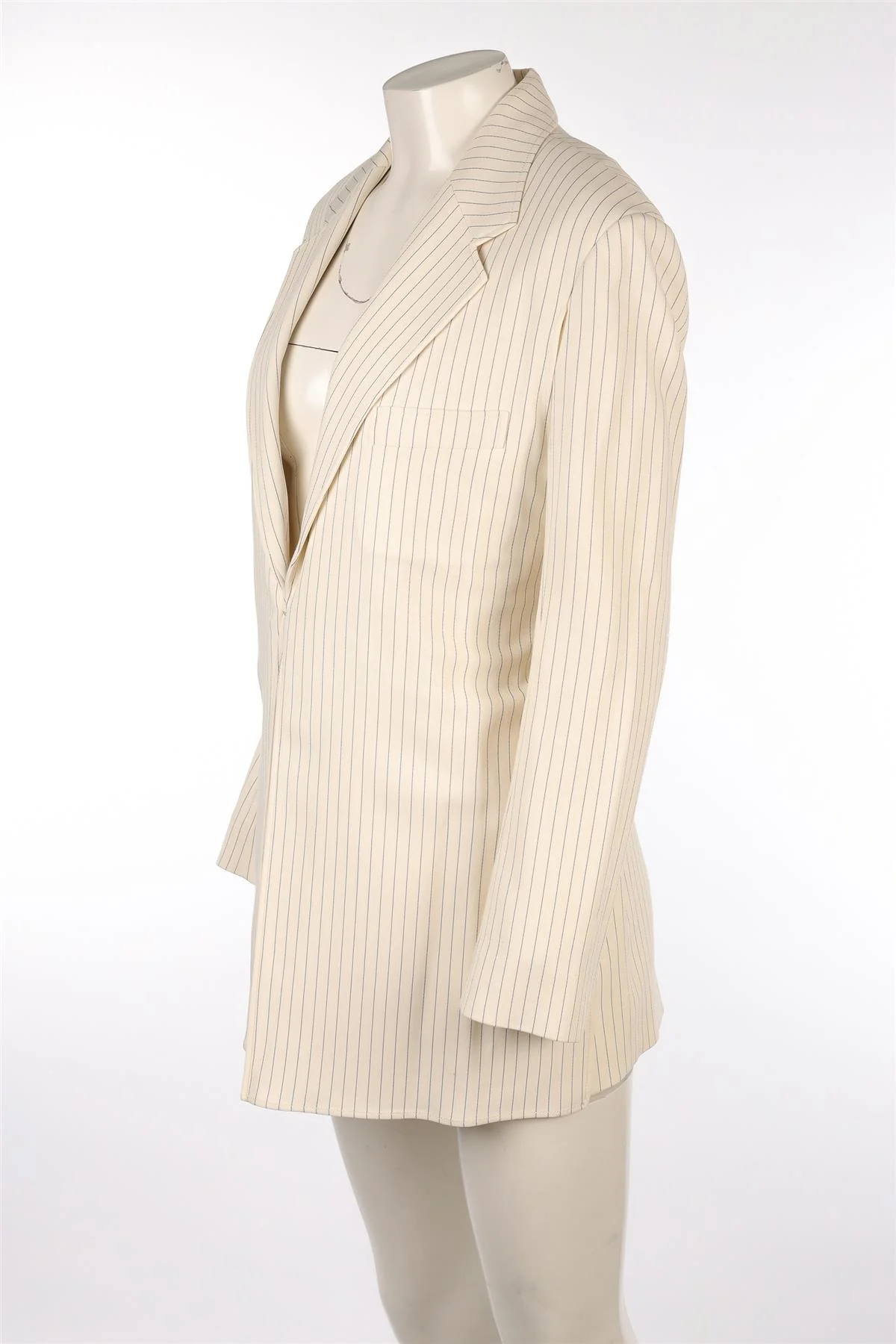 CHLOÉ CREAM WOOL BLAZER FR 36 UK 8 - Image 3