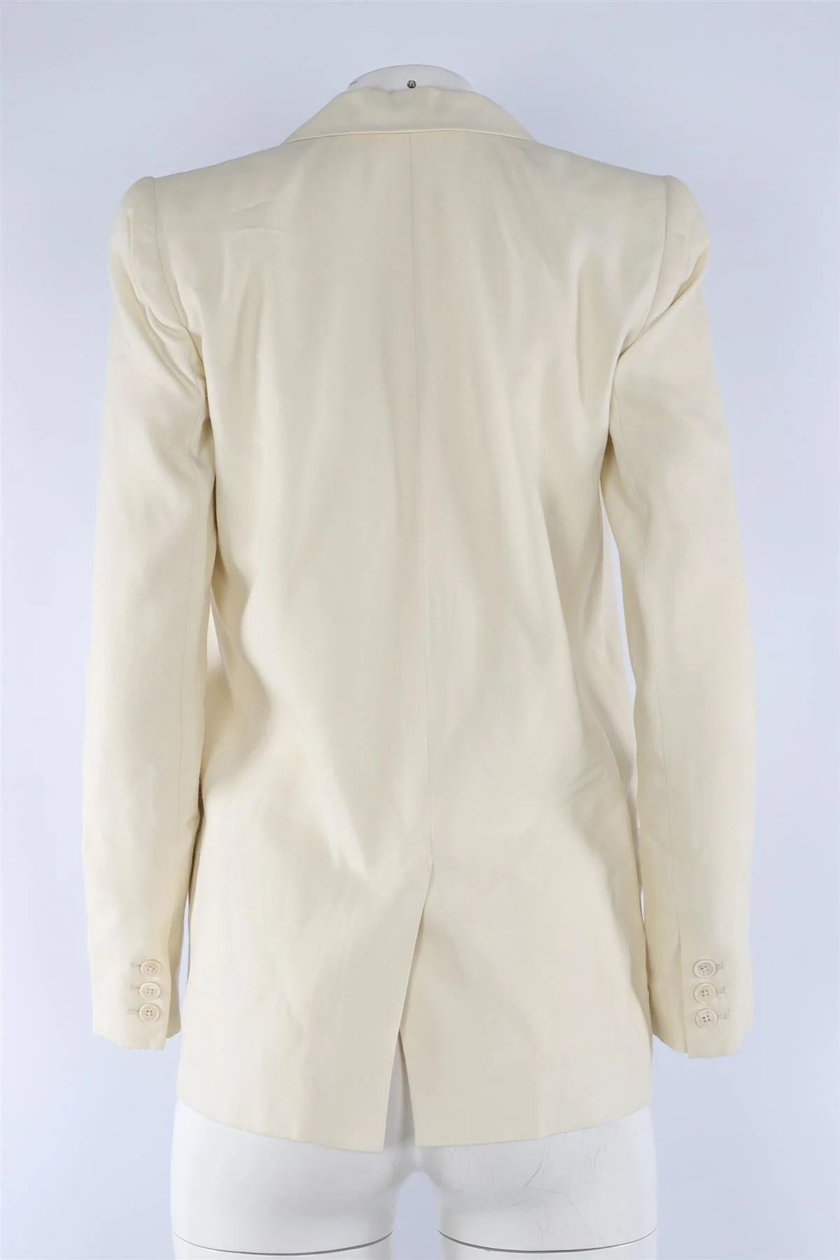CHLOÉ CREAM WOVEN BLAZER FR 34 UK 6 - Image 4