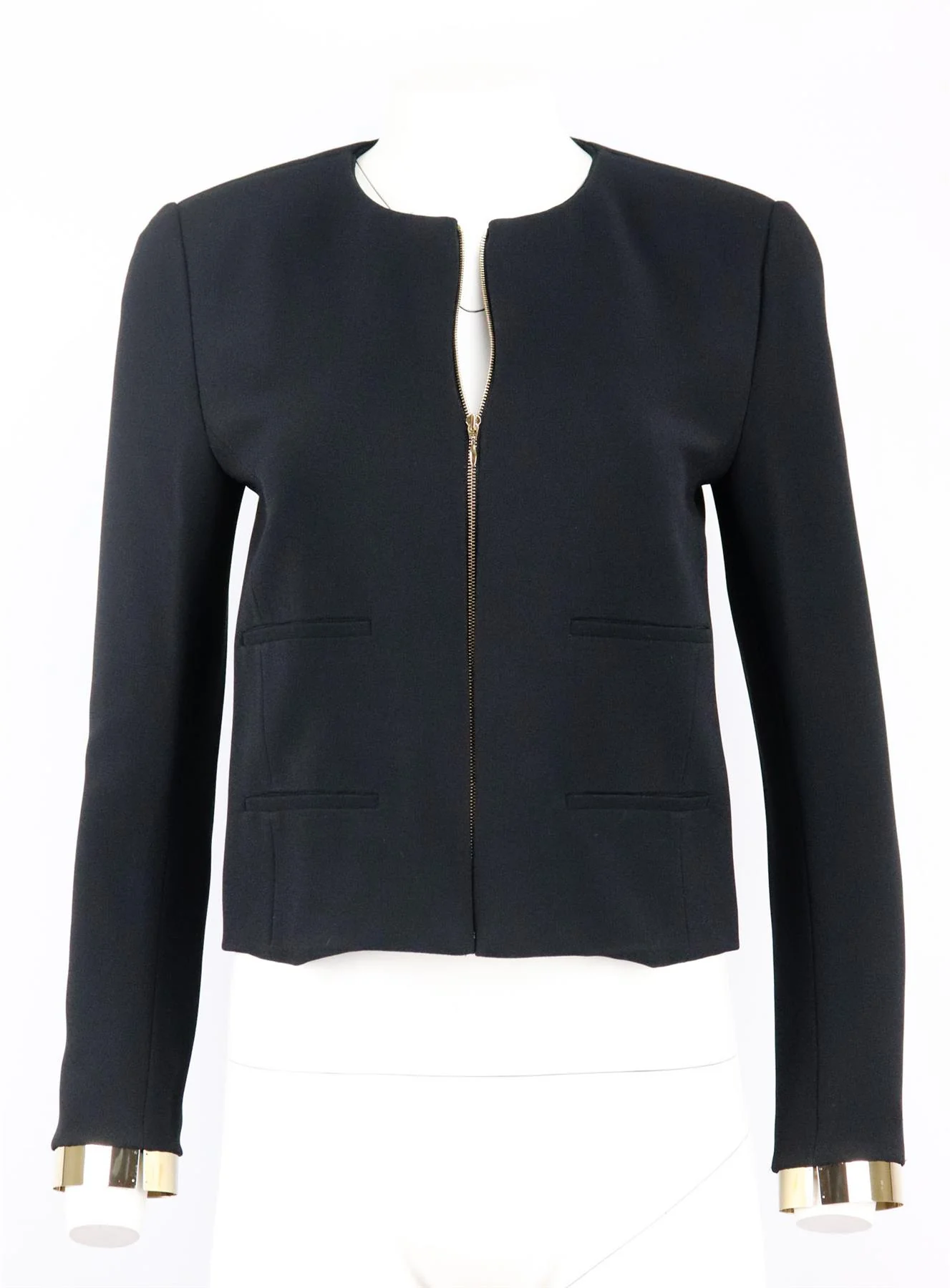 CHLOÉ EMBELLISHED STRETCH CREPE JACKET FR 36 UK 8 - Image 2