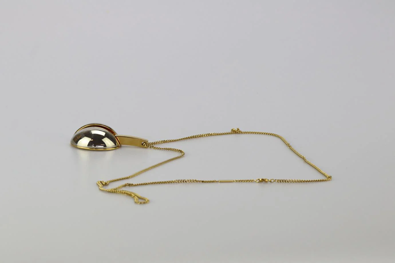 CHLOÉ GOLD AND SILVER PENDANT CHAIN NECKLACE - Image 4