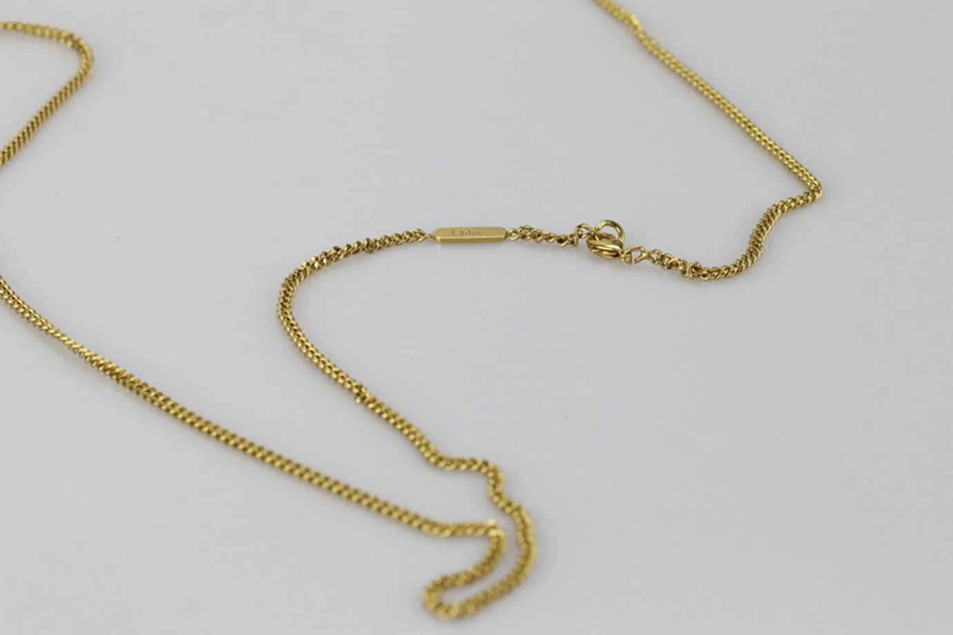 CHLOÉ GOLD AND SILVER PENDANT CHAIN NECKLACE - Image 6