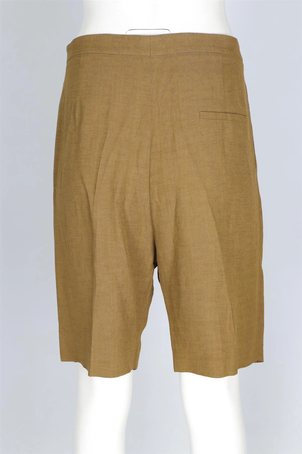 CHLOÉ GREEN LINEN SHORTS FR 40 UK 12 - Image 4