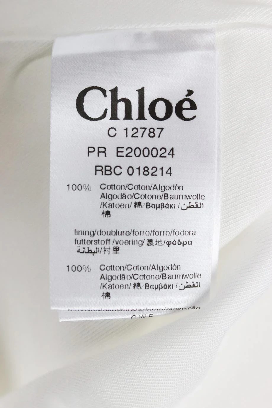 CHLOÉ KIDS GIRLS COTTON DRESS 8 YEARS - Image 5