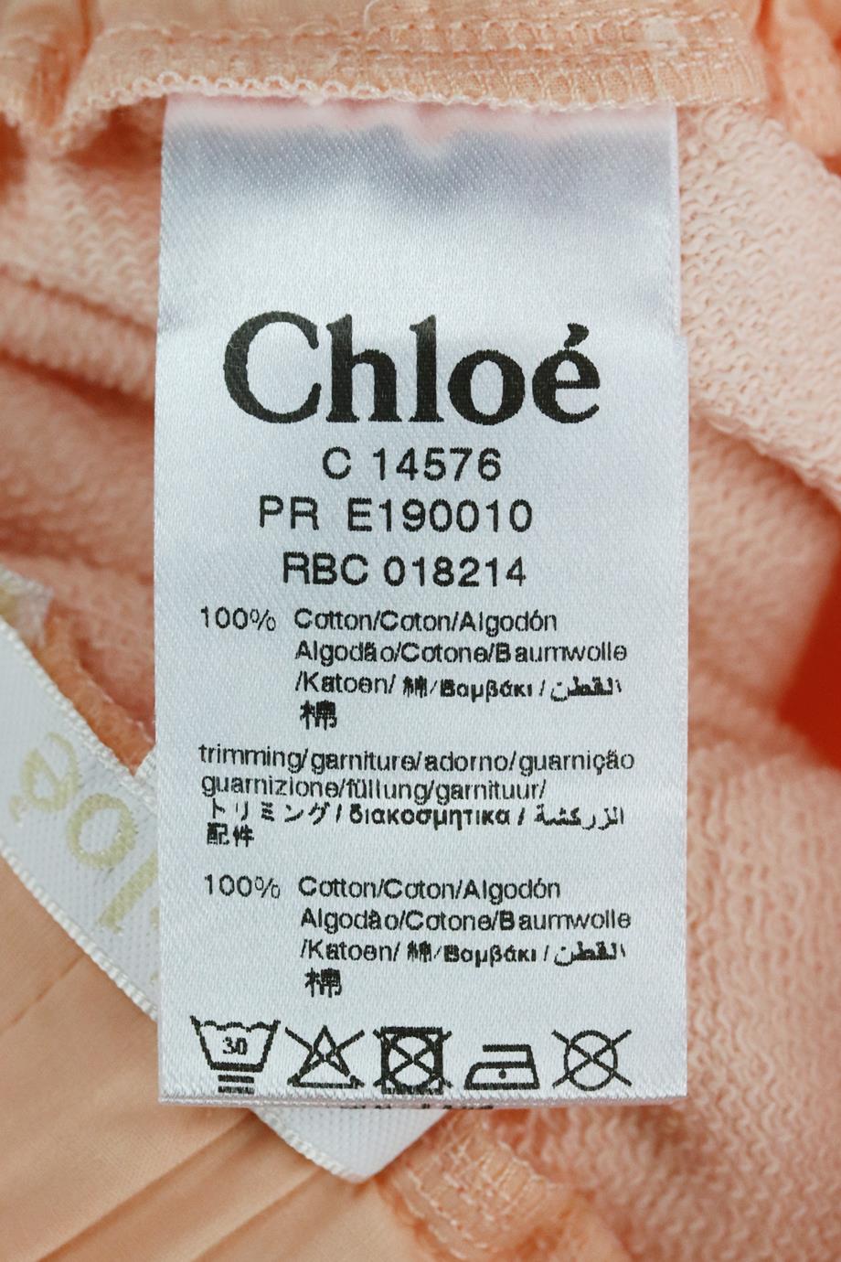CHLOÉ KIDS GIRLS COTTON SHORTS 6 YEARS - Image 5