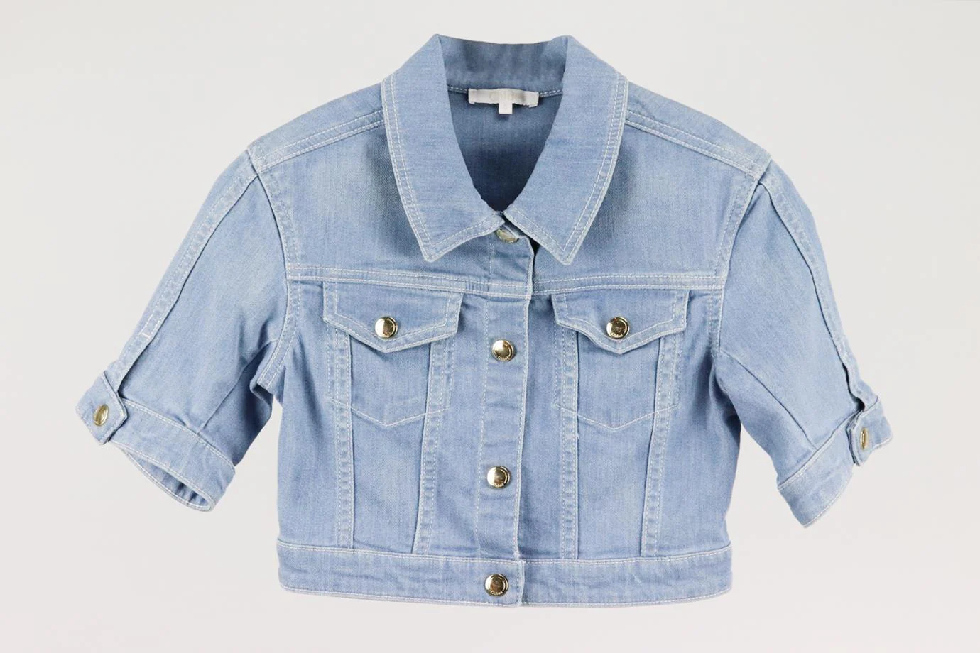 CHLOÉ KIDS GIRLS DENIM JACKET 8 YEARS - Image 2