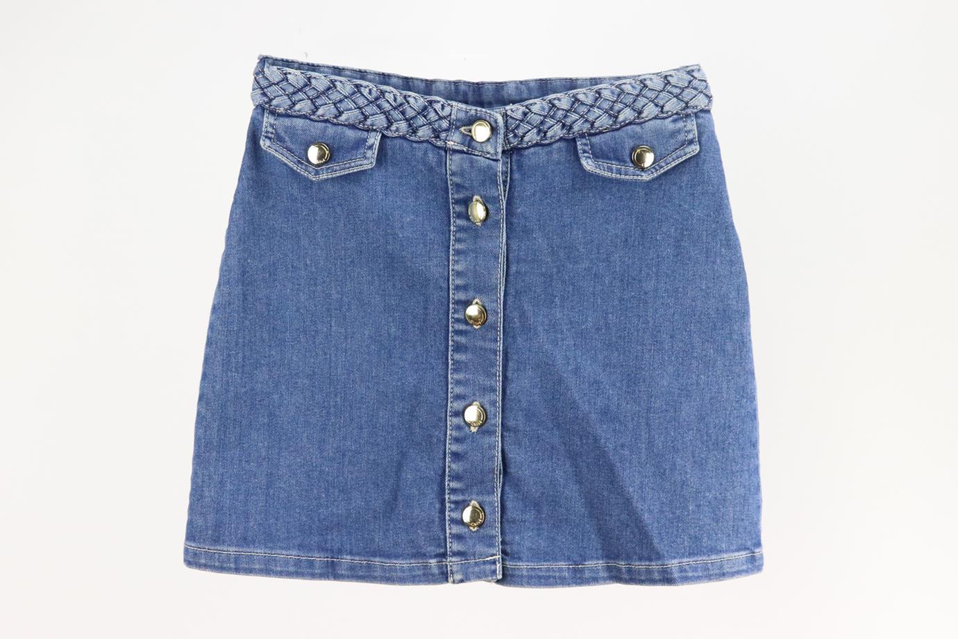 CHLOÉ KIDS GIRLS DENIM SKIRT 10 YEARS - Image 2