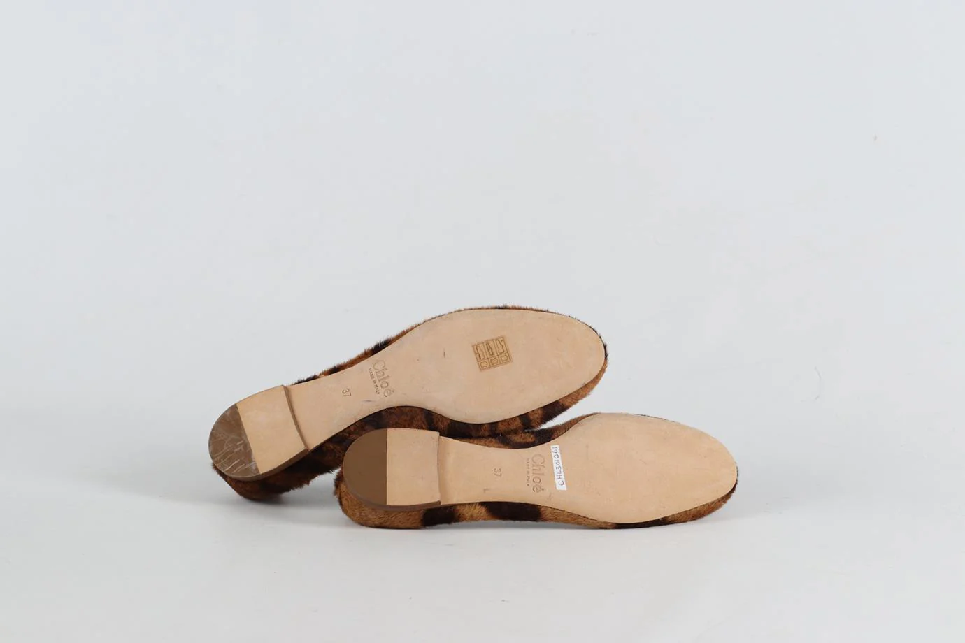 CHLOÉ LAUREN CALF HAIR BALLERINA FLATS EU 37 UK 4 US 7 - Image 5