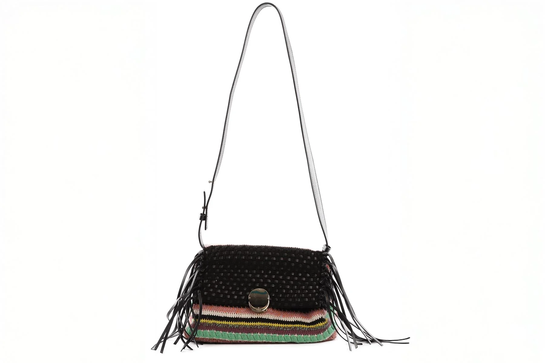 CHLOÉ MULTI PENELOPE SMALL KNIT SHOULDER BAG - Image 2