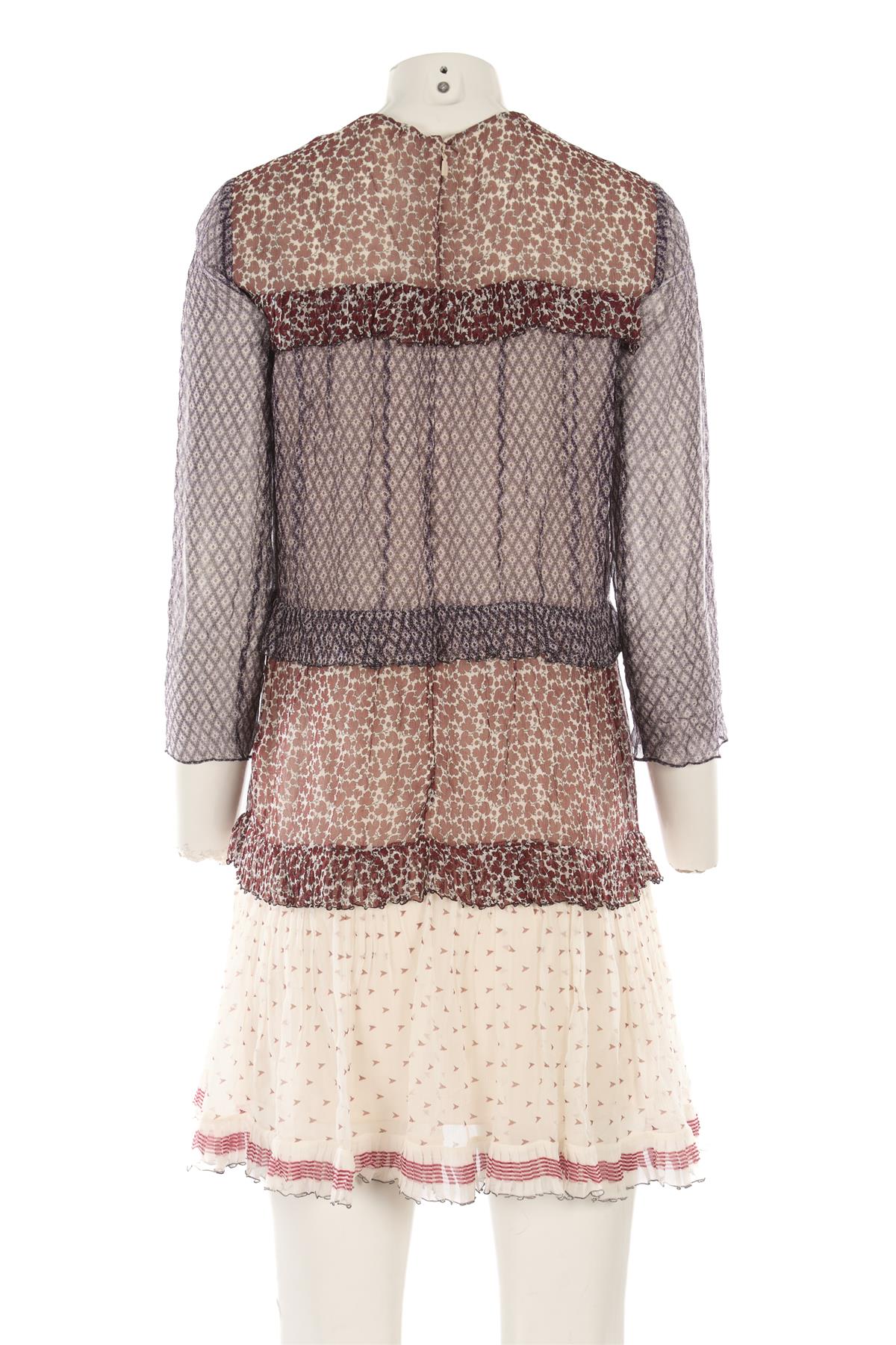CHLOÉ MULTI SILK MINI DRESS FR 34 UK 6 - Image 4