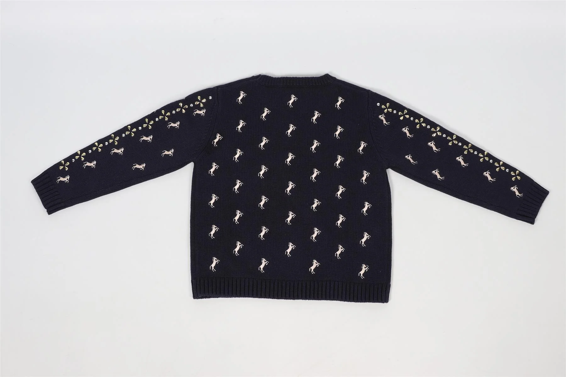CHLOÉ NAVY KIDS GIRLS COTTON BLEND SWEATER 4 YEARS - Image 4