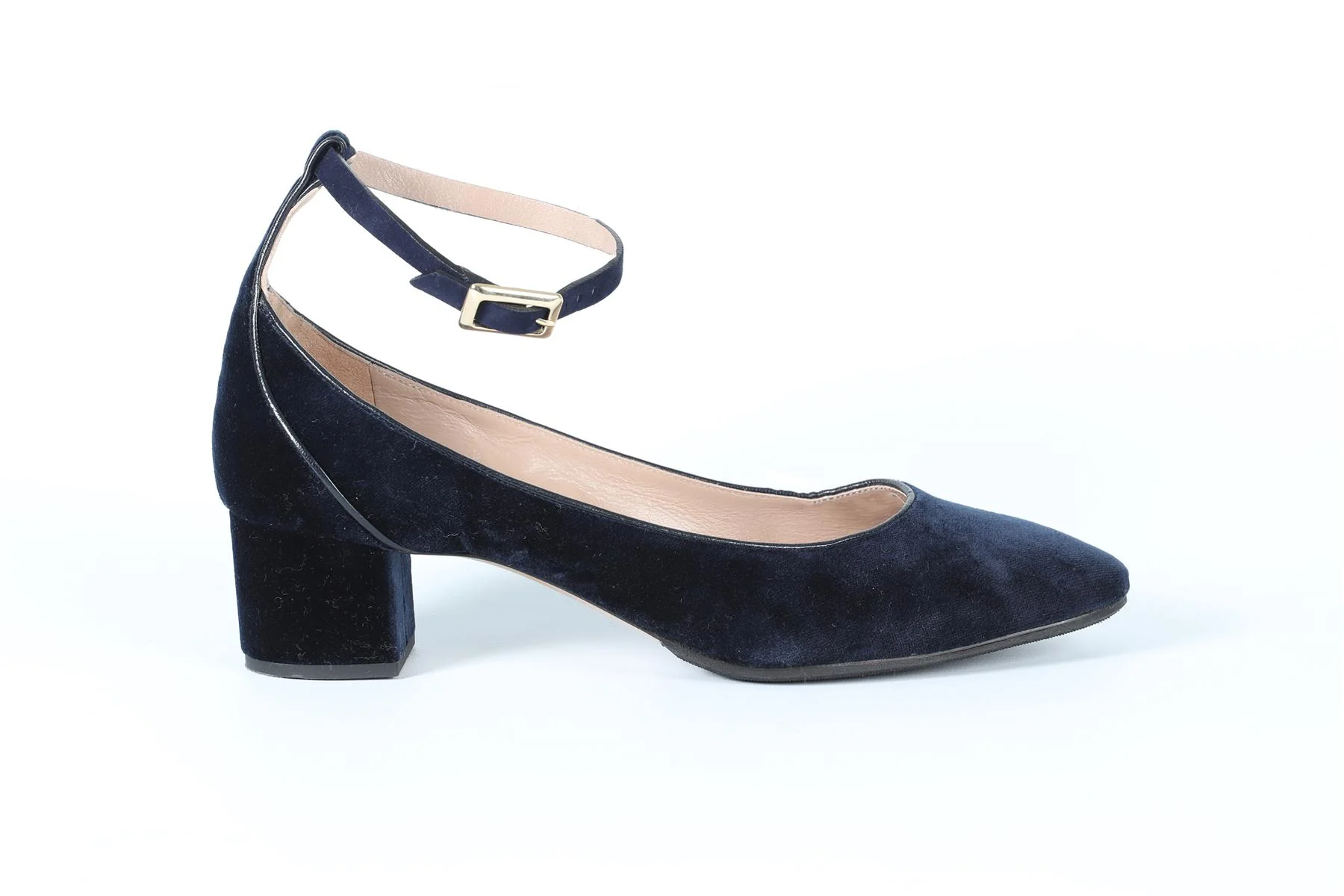 CHLOÈ NAVY VELVET PUMPS EU 39.5 UK 6.5 US 9.5 - Image 2