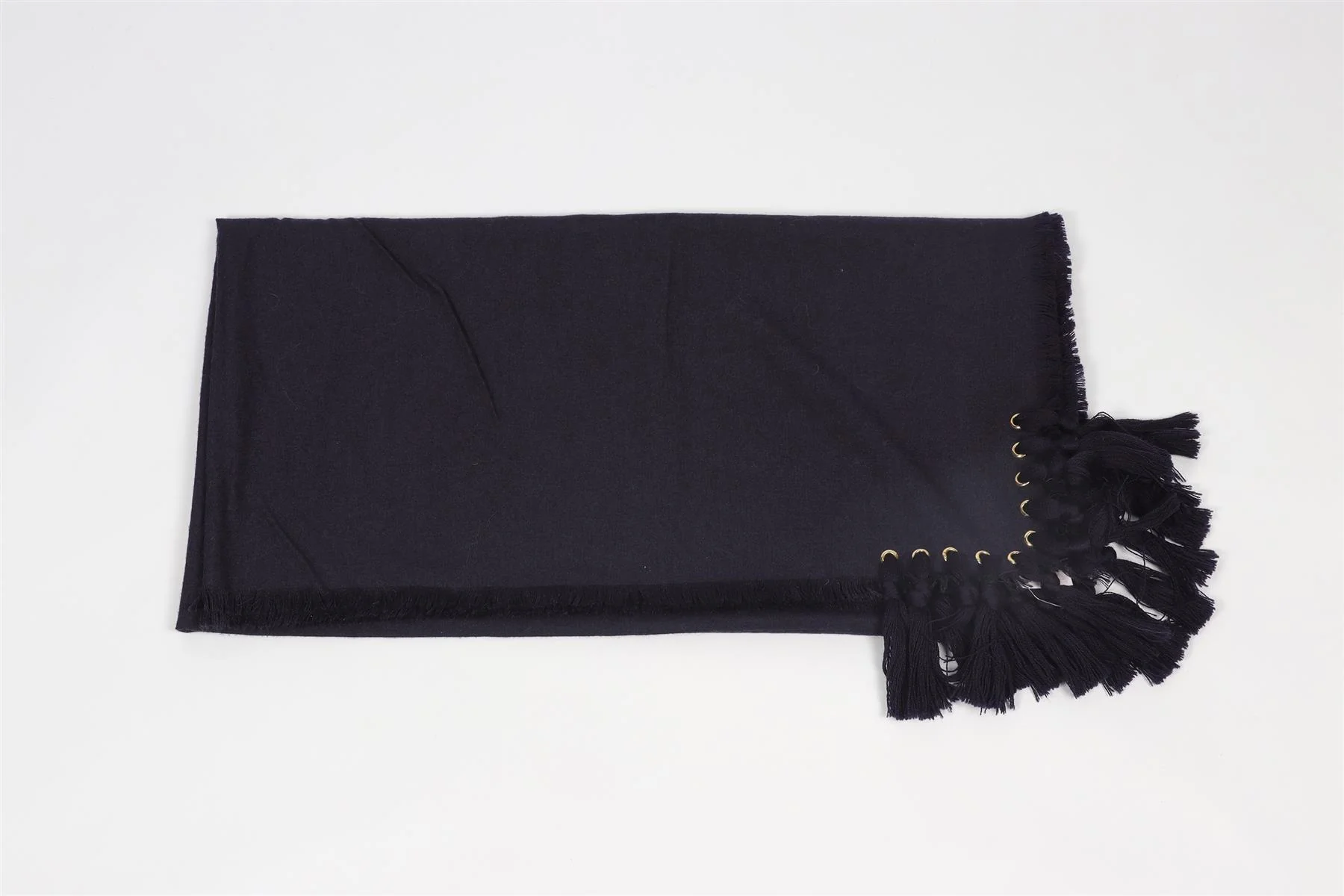 CHLOÈ NAVY WOOL SCARF - Image 3