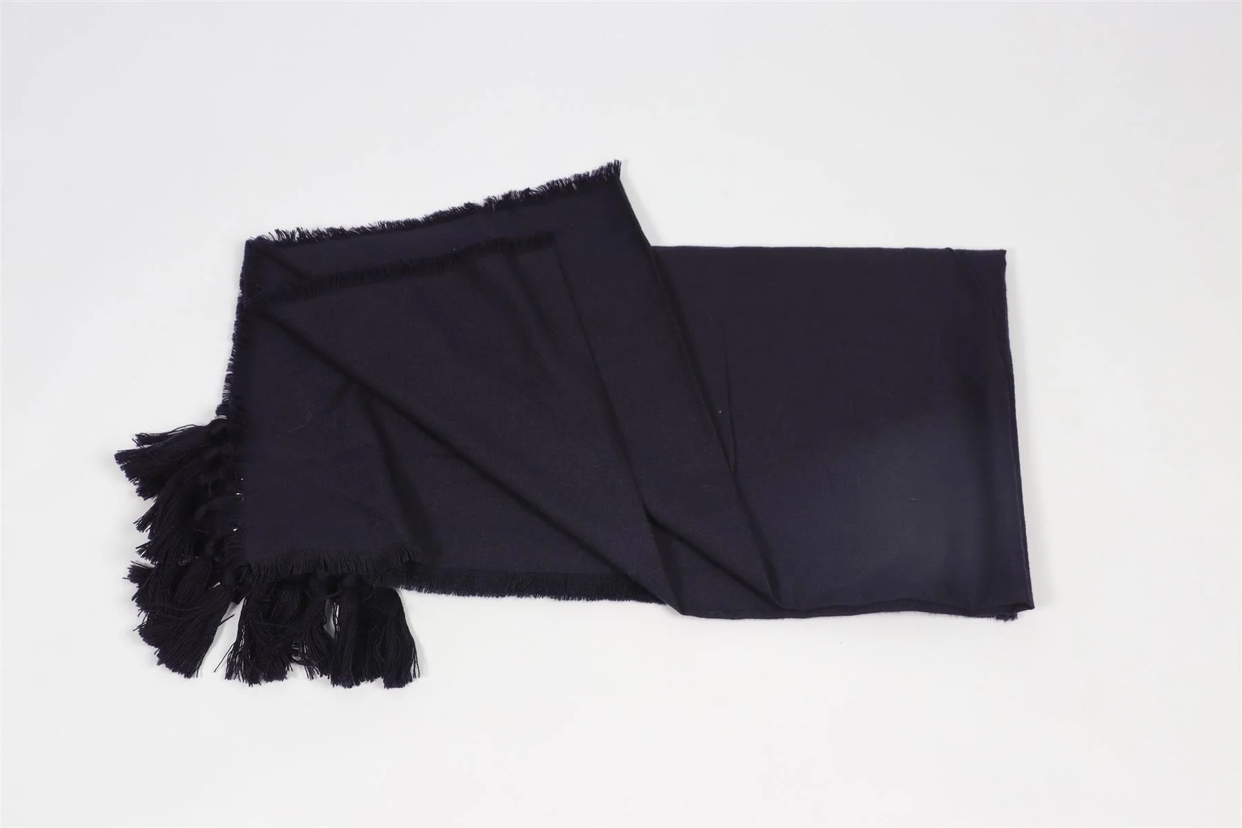 CHLOÈ NAVY WOOL SCARF - Image 5