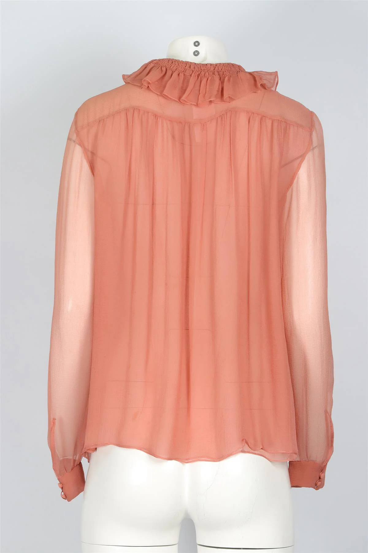 CHLOE PINK SILK TOP FR 36 UK 8 - Image 4
