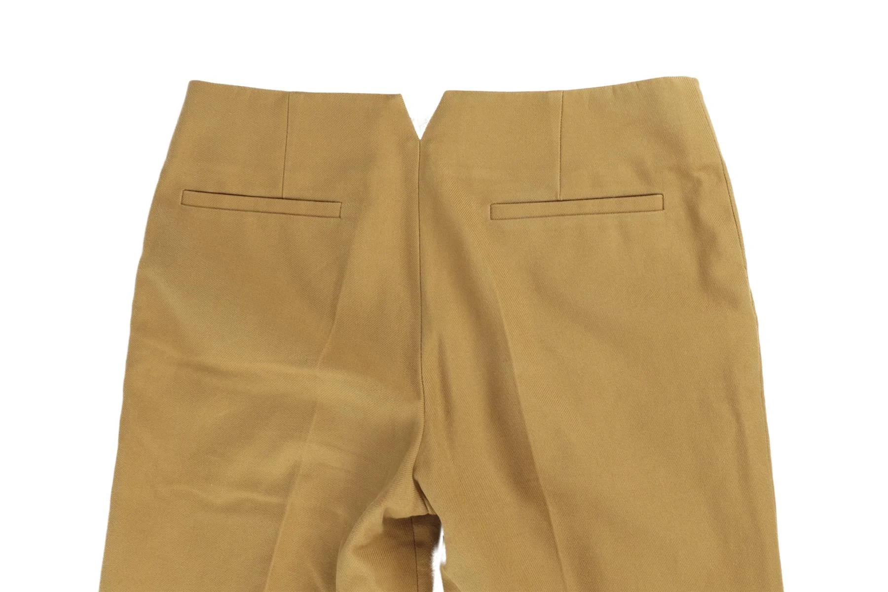 CHLOÉ TAN COTTON FLARED PANTS FR 36 UK 8 - Image 5
