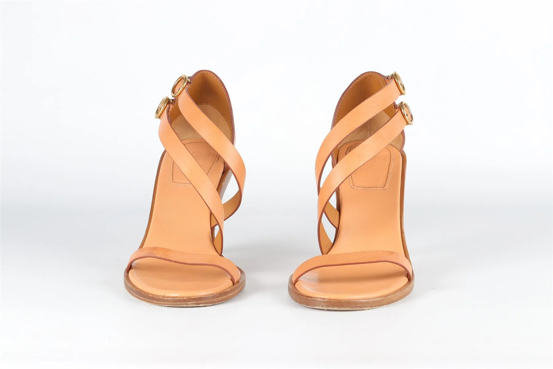 CHLOÉ TAN LEATHER SANDALS EU 38 UK 5 US 8 - Image 3