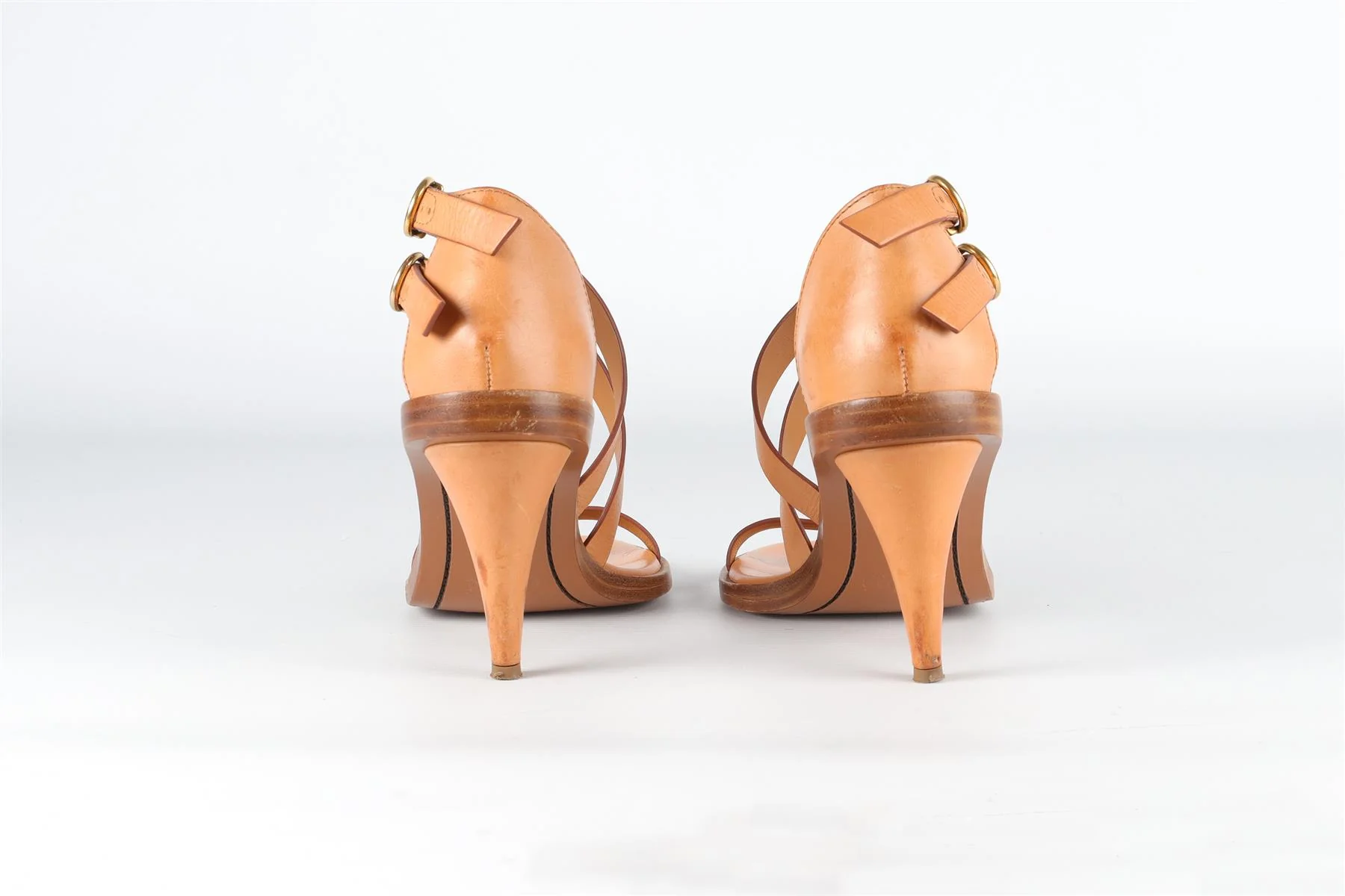 CHLOÉ TAN LEATHER SANDALS EU 38 UK 5 US 8 - Image 5