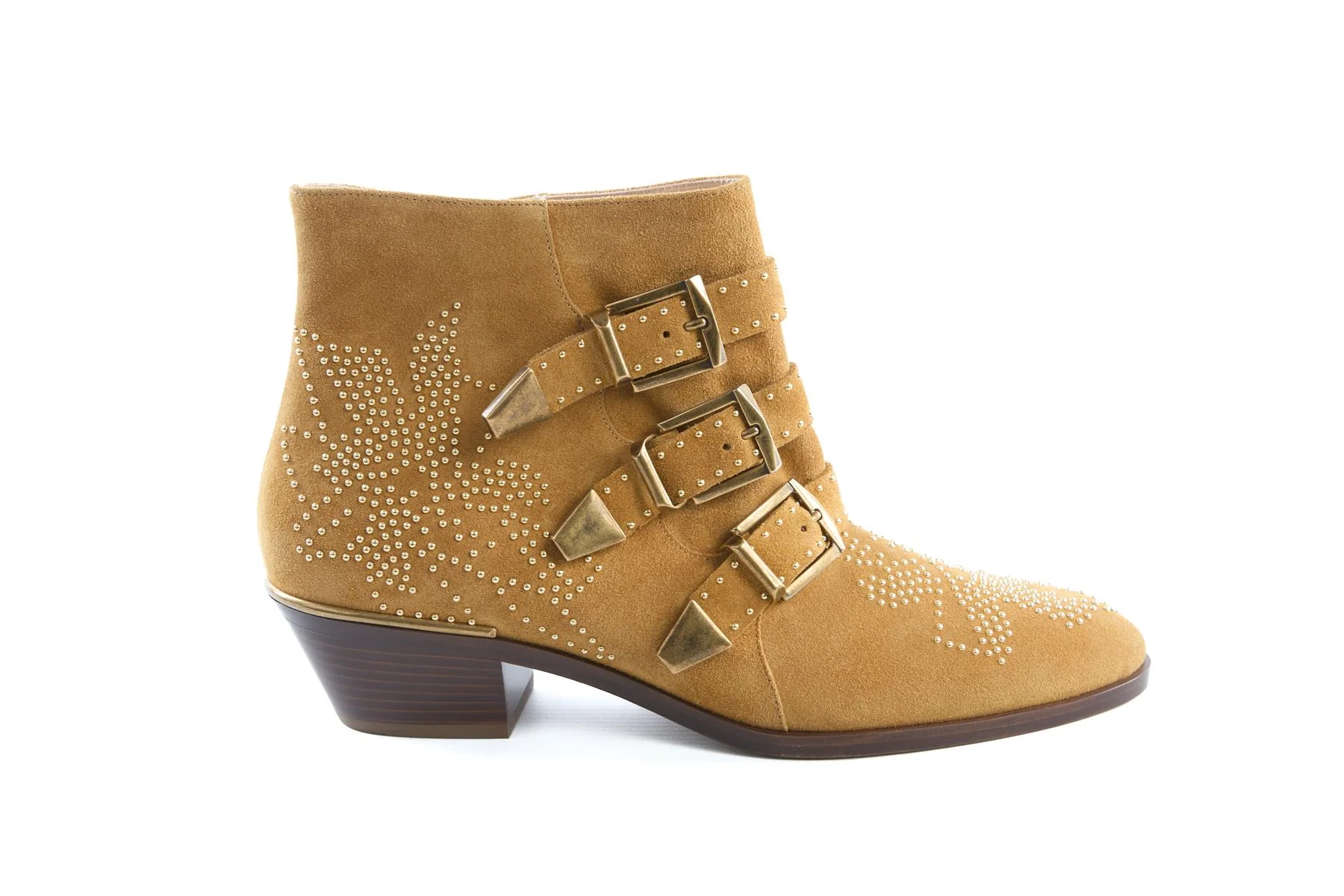 CHLOÉ TAN SUSAN SUEDE ANKLE BOOTS EU 40 UK 7 US 10 - Image 2
