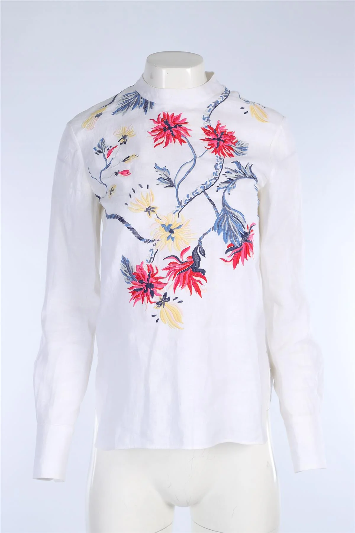 CHLOÉ WHITE LINEN TOP FR 36 UK 8 - Image 2