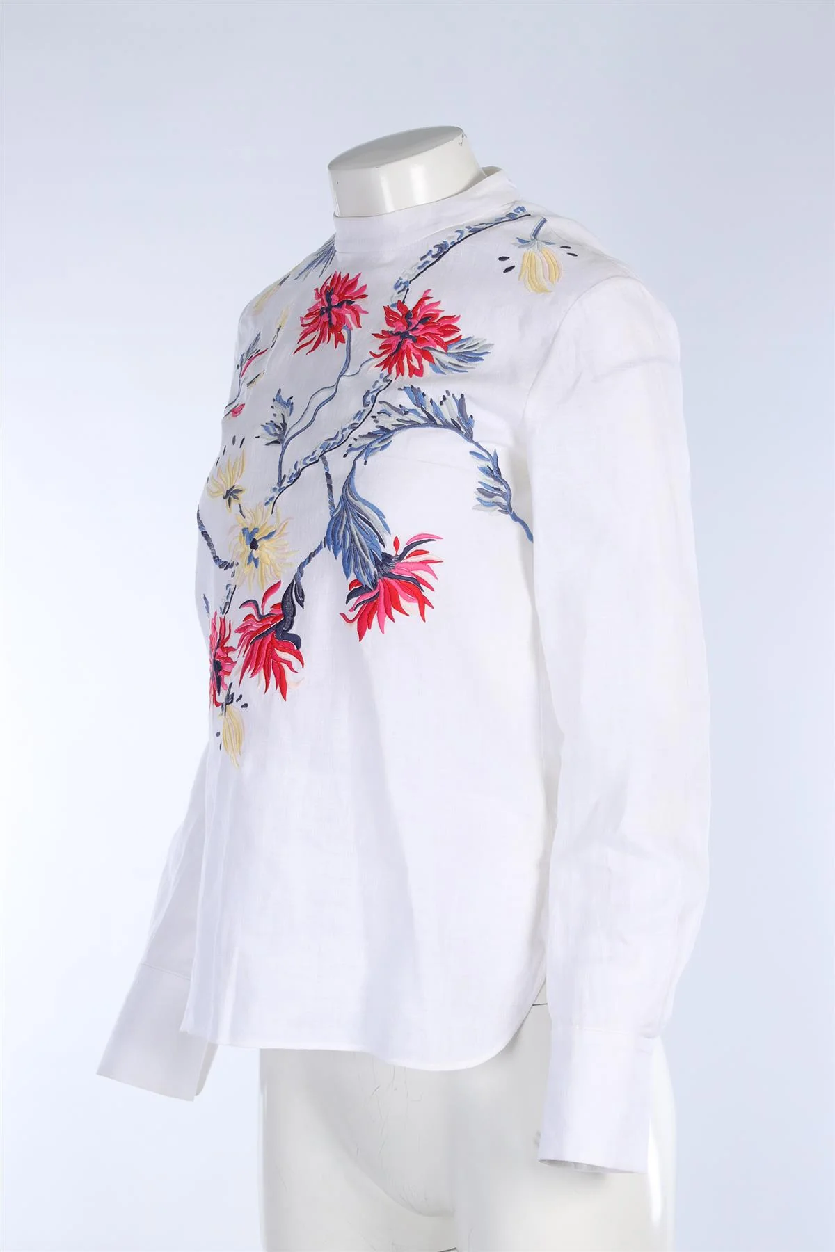 CHLOÉ WHITE LINEN TOP FR 36 UK 8 - Image 3