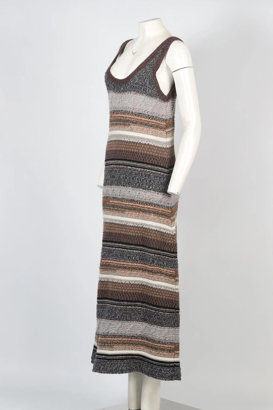 CHLOÉ WOOL AND CASHMERE BLEND MAXI DRESS MEDIUM - Image 3