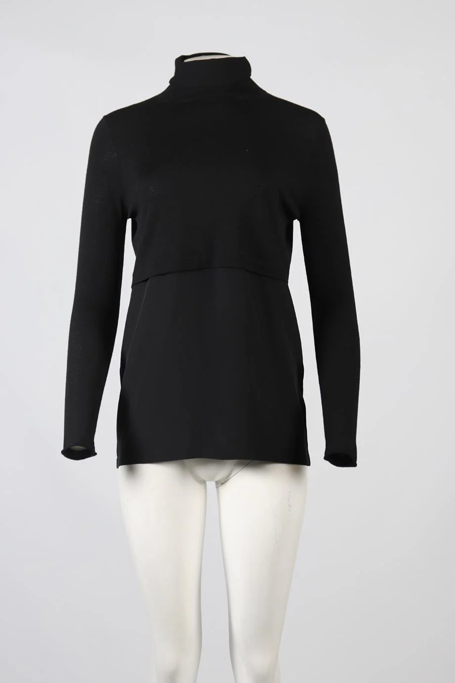 CHLOE WOOL AND SILK BLEND SWEATER SMALL - Image 2