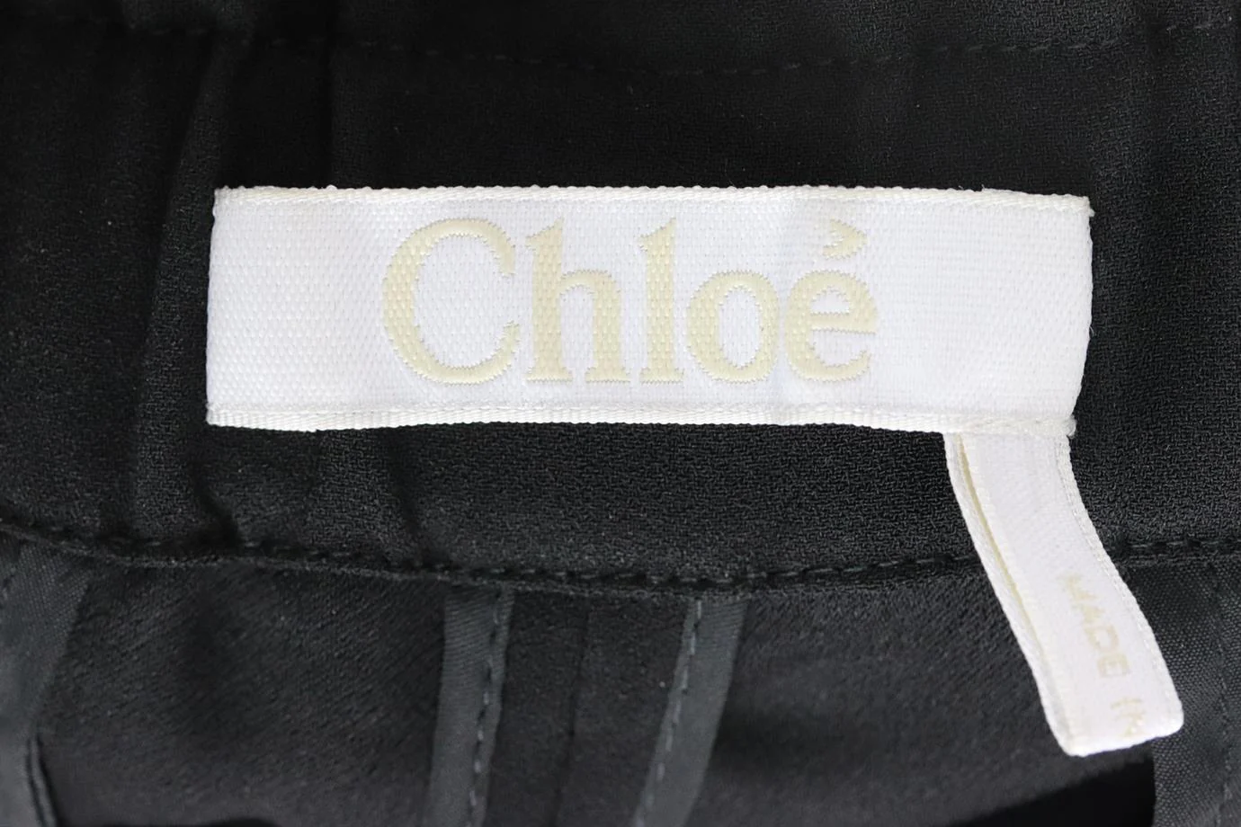 CHLOÉ WOVEN TAPERED PANTS FR 36 UK 8 - Image 5