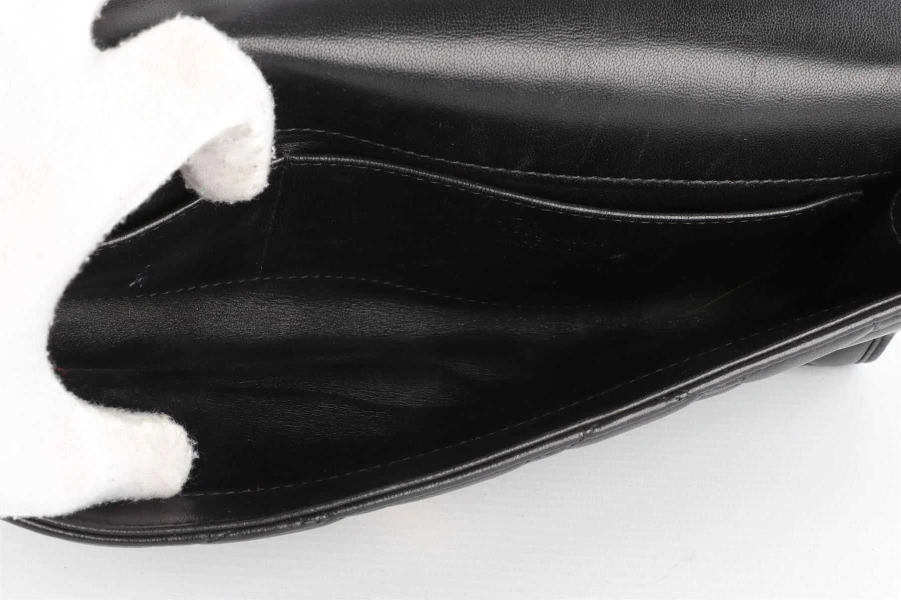 CHOPARD BLACK LEATHER CLUTCH - Image 9