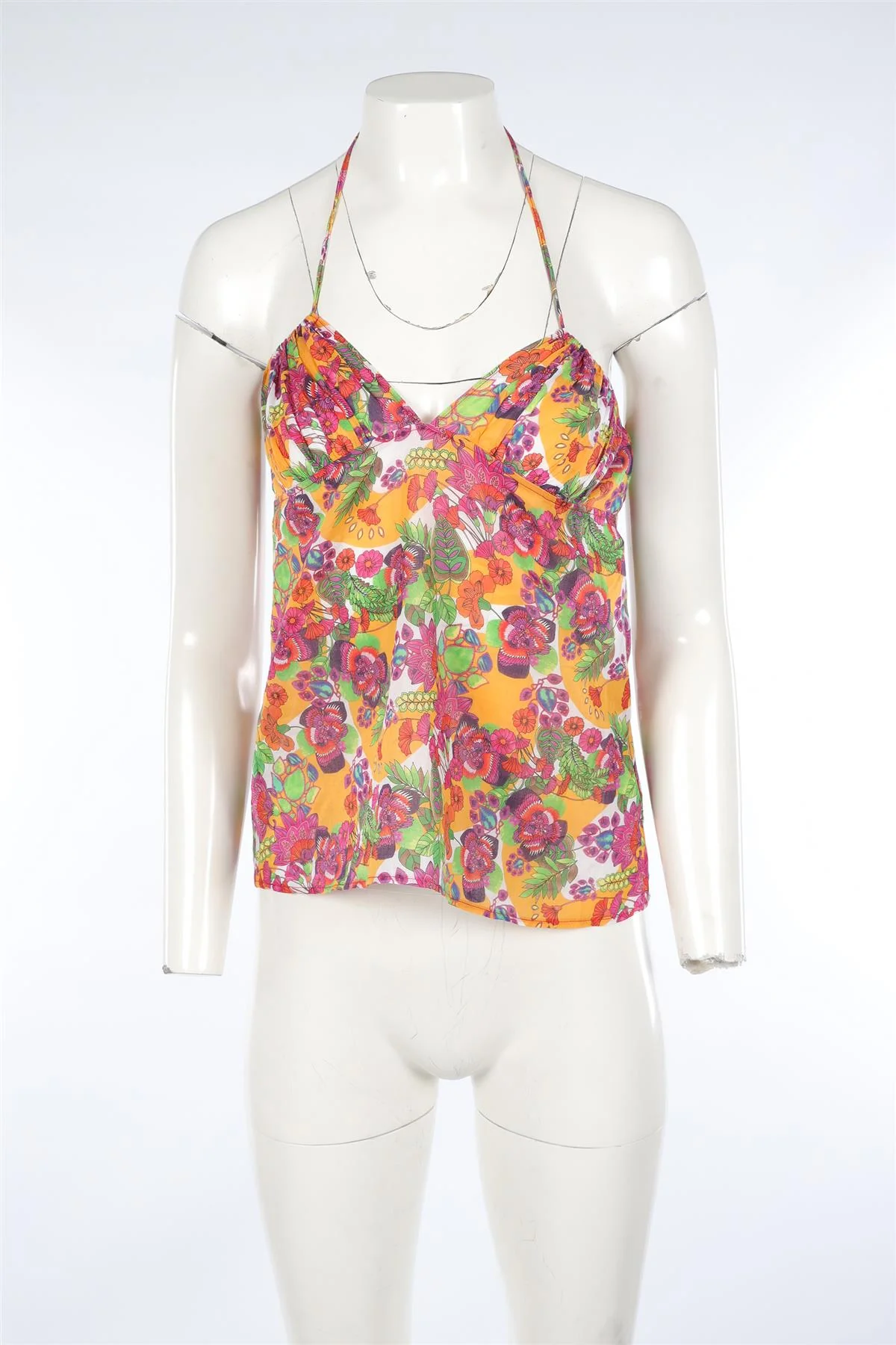 CHRISTIAN DIOR 2004 MULTI COTTON TOP FR 38 UK 10 - Image 2