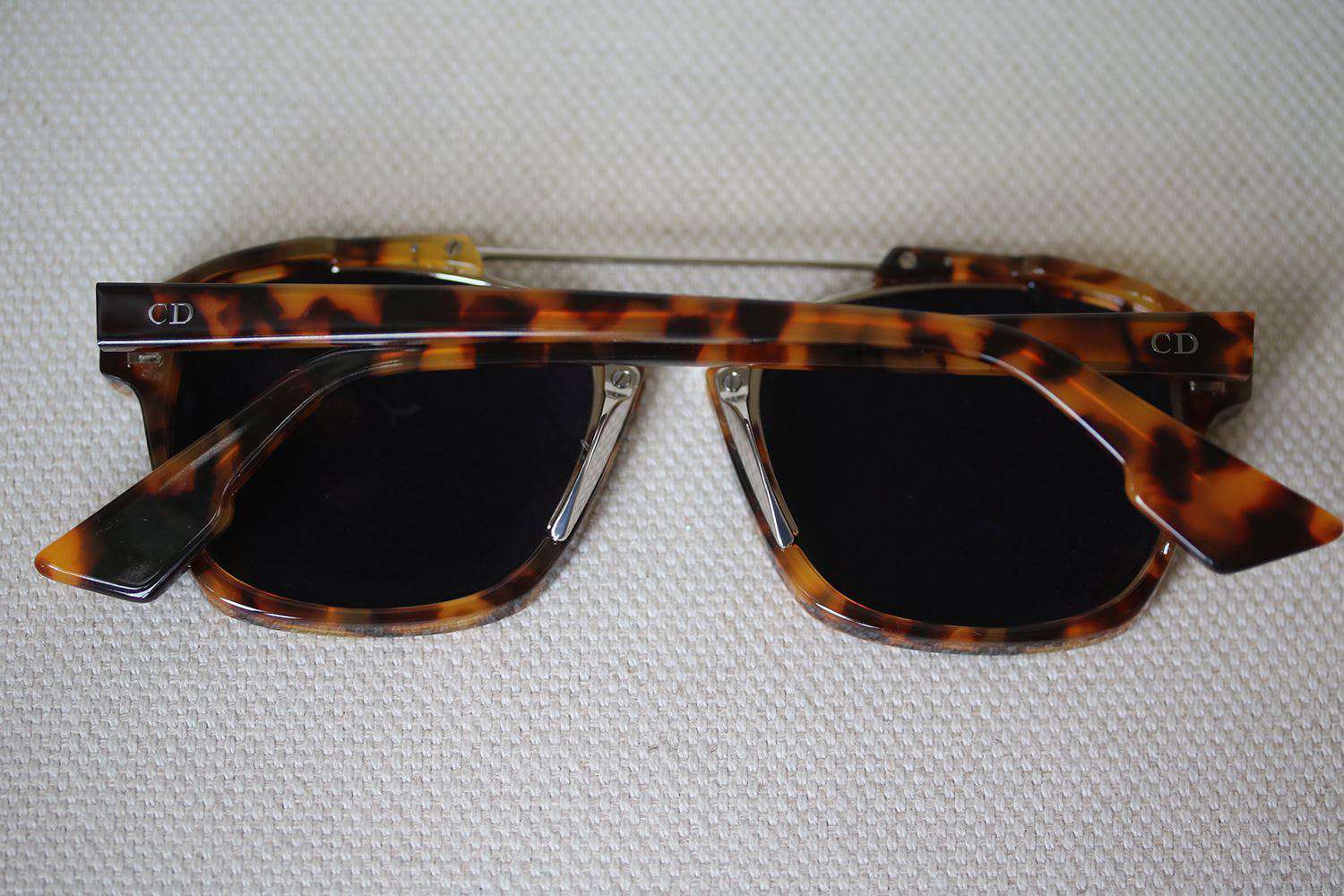 CHRISTIAN DIOR ABSTRACT D-FRAME HAVANA SUNGLASSES - Image 3