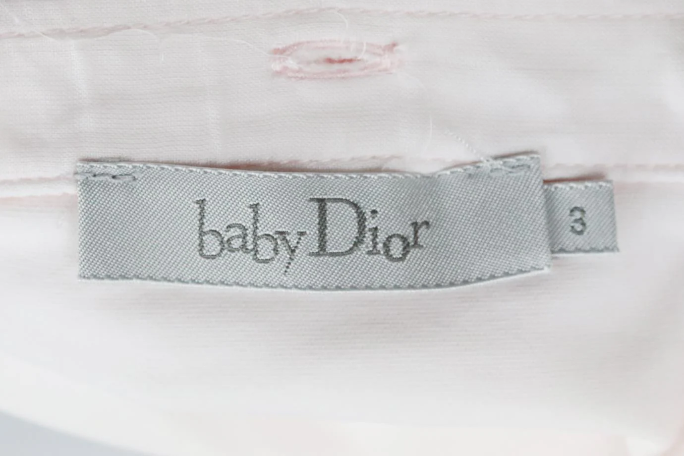 CHRISTIAN DIOR BABY GIRLS COTTON BABYGROW 3 MONTHS - Image 4